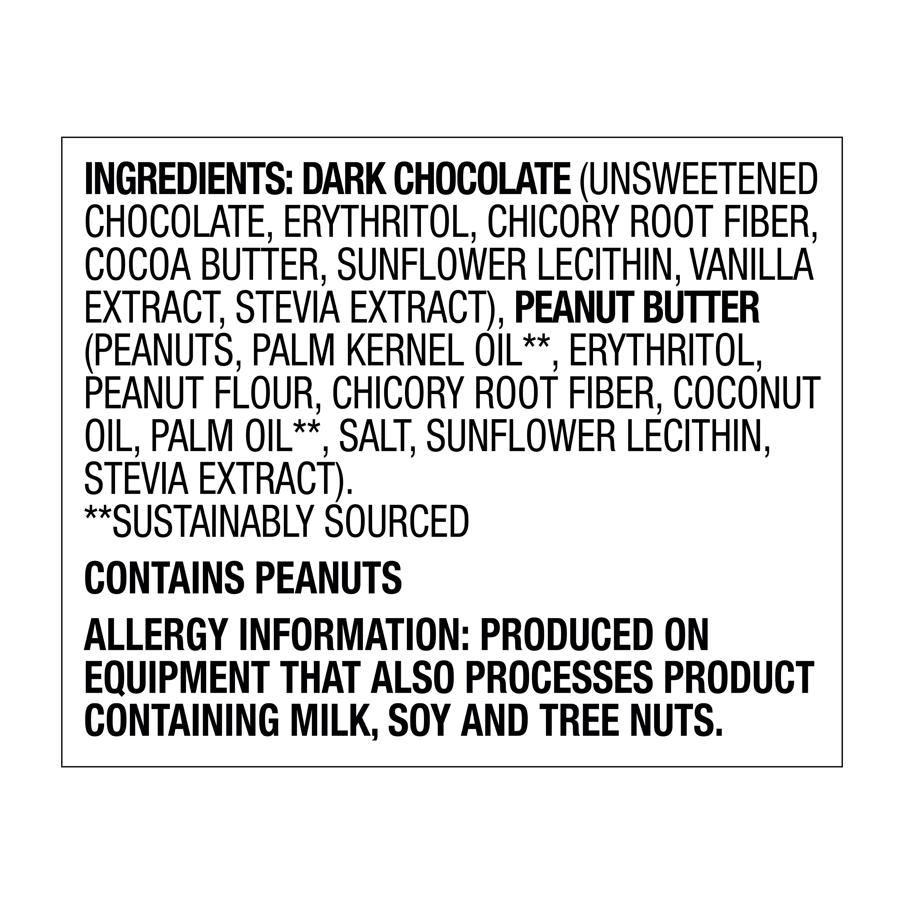 Lily's Sweets Peanut Butter Cup Dark Chocolate, 3.2 oz