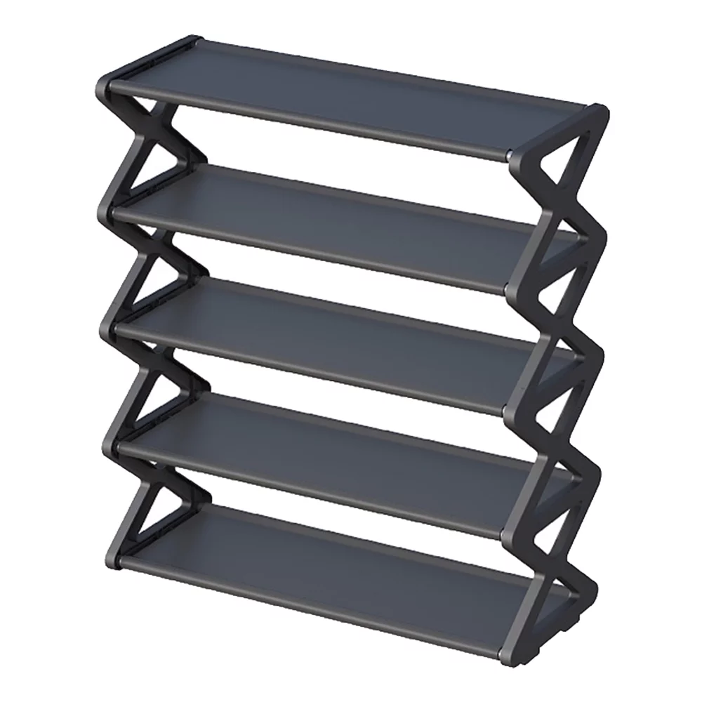 Shoe Rack,Fabric Room Office 5 Tier X Shape Steel Non-woven Steel Non-woven Fabric Adben Qahm Iuppa Buzhi Ample 5
