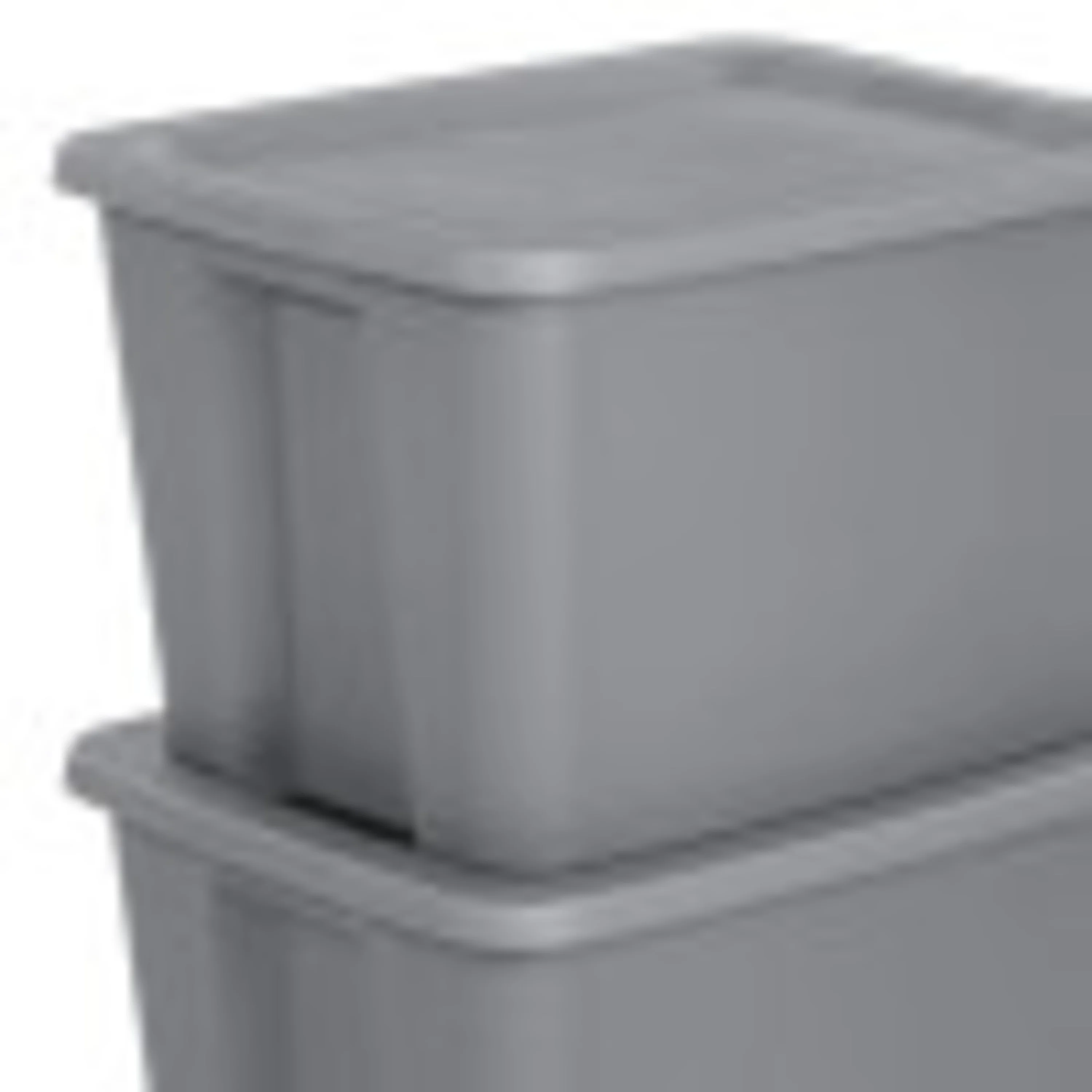 Sterilite 18 Gallon Tote Box Plastic, Titanium