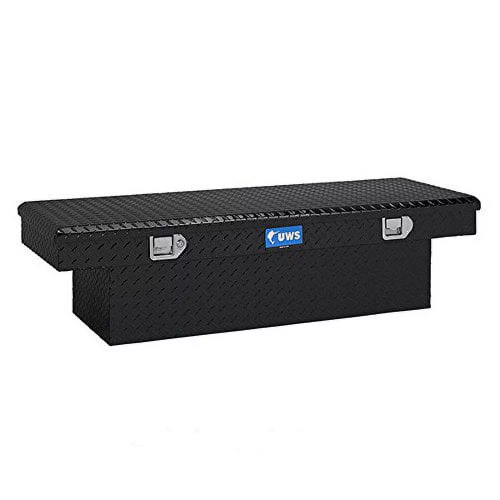 UWS/United Welding Services TBS-54-BLK UWSTBS-54-BLK 54IN ALUMINUM SINGLE LID CROSSOVER TOOLBOX BLACK