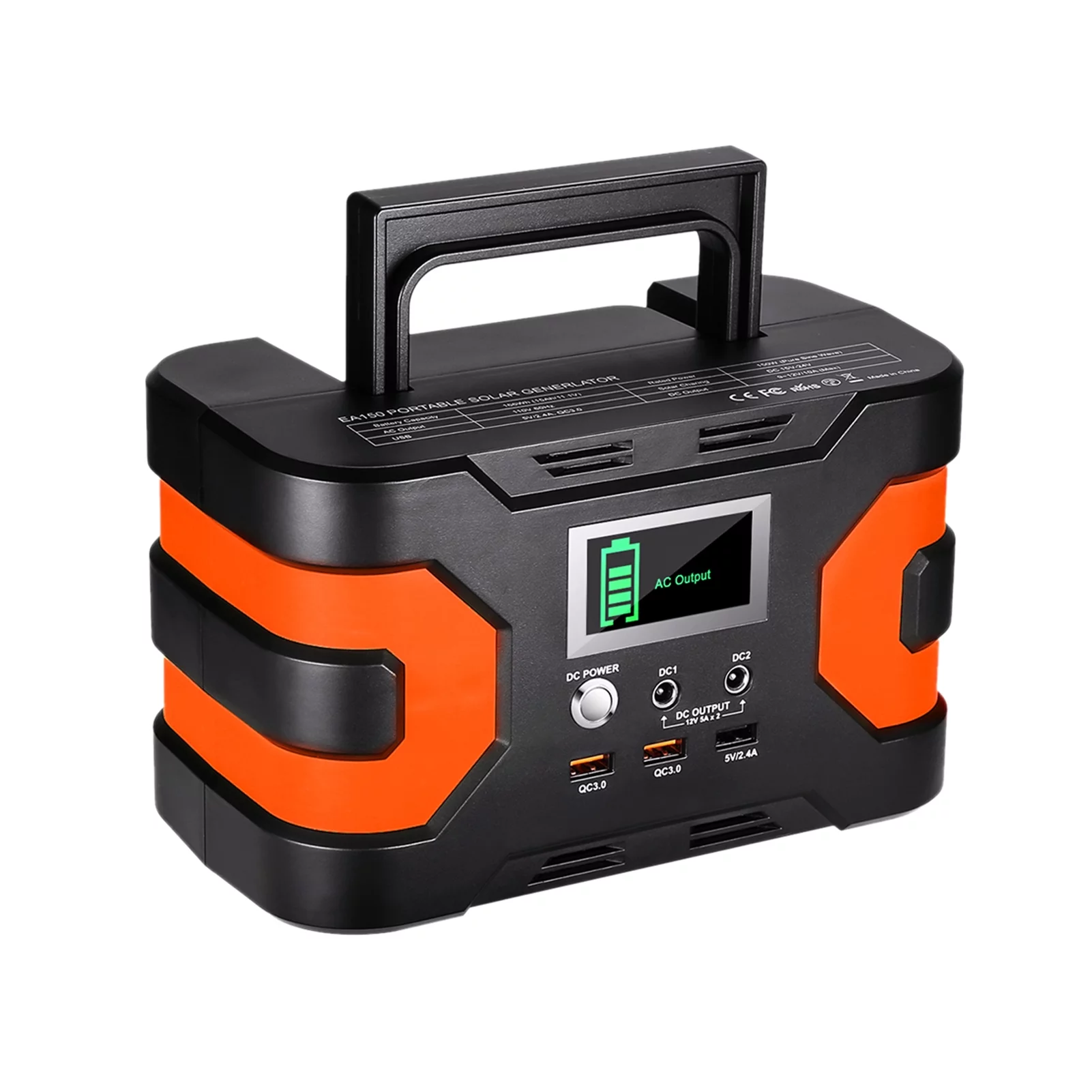 Flashfish Portable Power Station,Portable Ea150Station Cpap Battery 150w Peak 3 ModesWith 3 Modes Station With 3 166wh 45000mah150wBattery Station 166wh Solar Owsoo