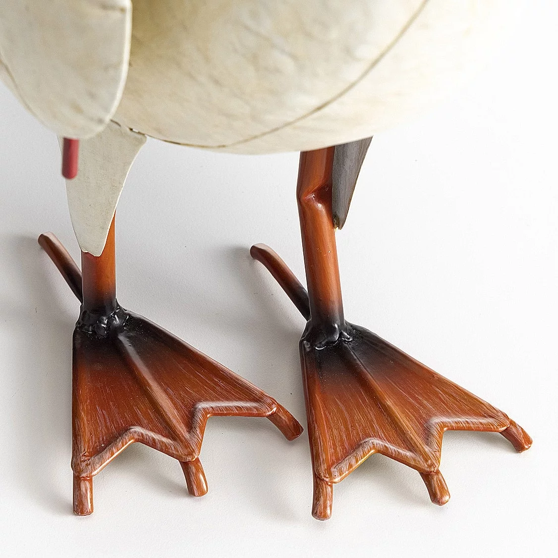 Plow & Hearth Metal Patriotic Goose Statue with American Flag and Top Hat