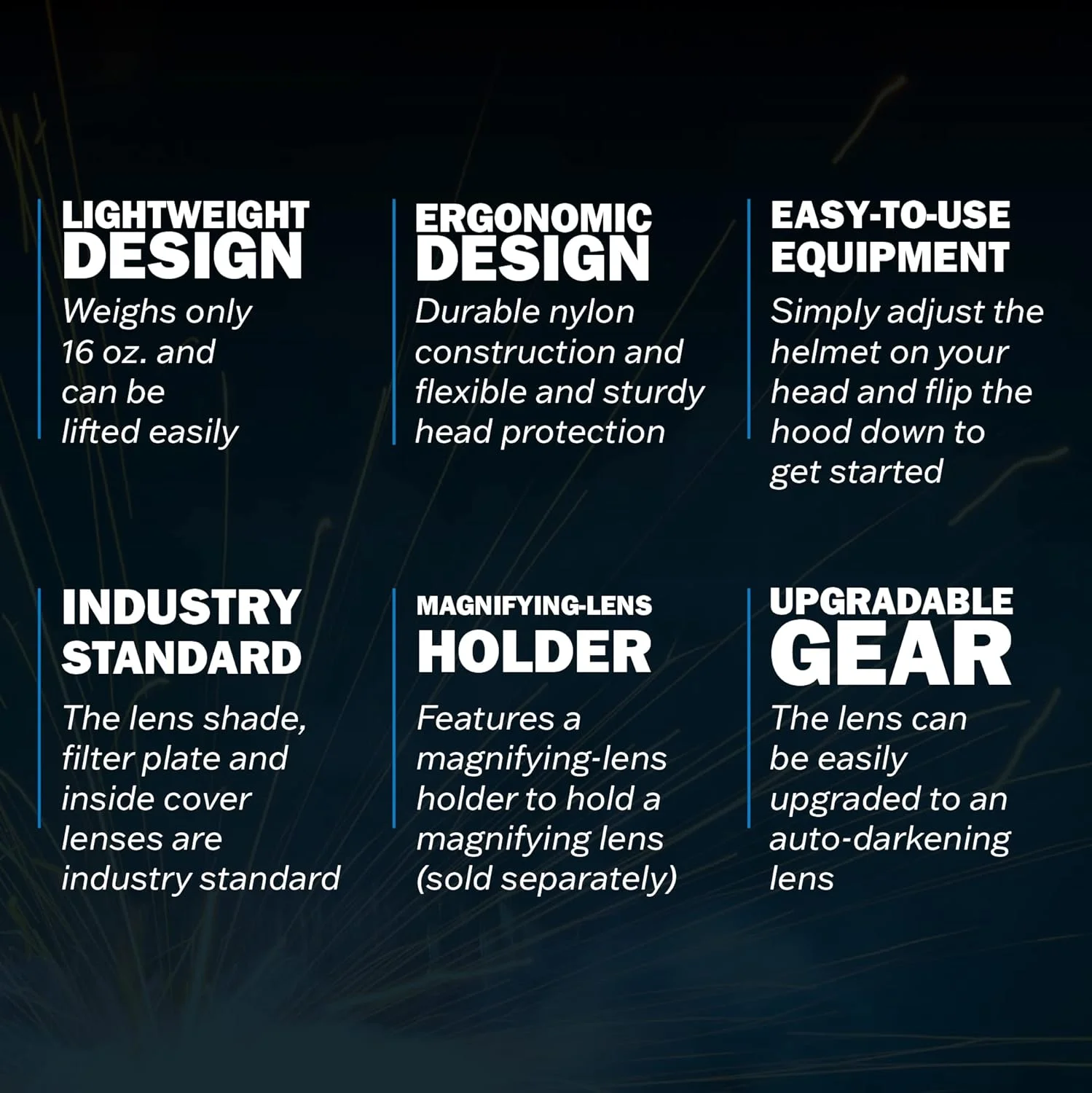 Miller 238497 Fixed Shade Welding Helmet, MP-10, Black