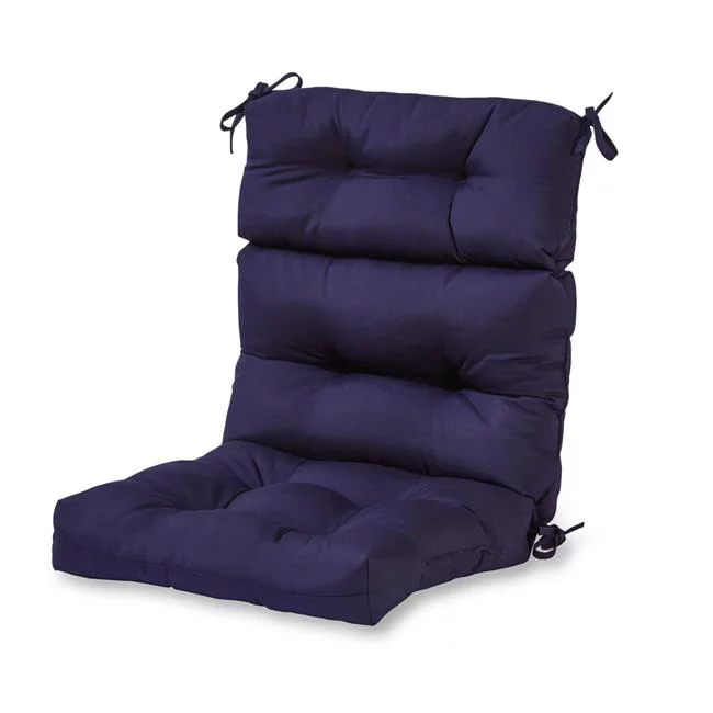 Greendale Home Fashions AZ4809-NAVY 44 x 22 in. Outdoor High Back Chair Cushion, Navy