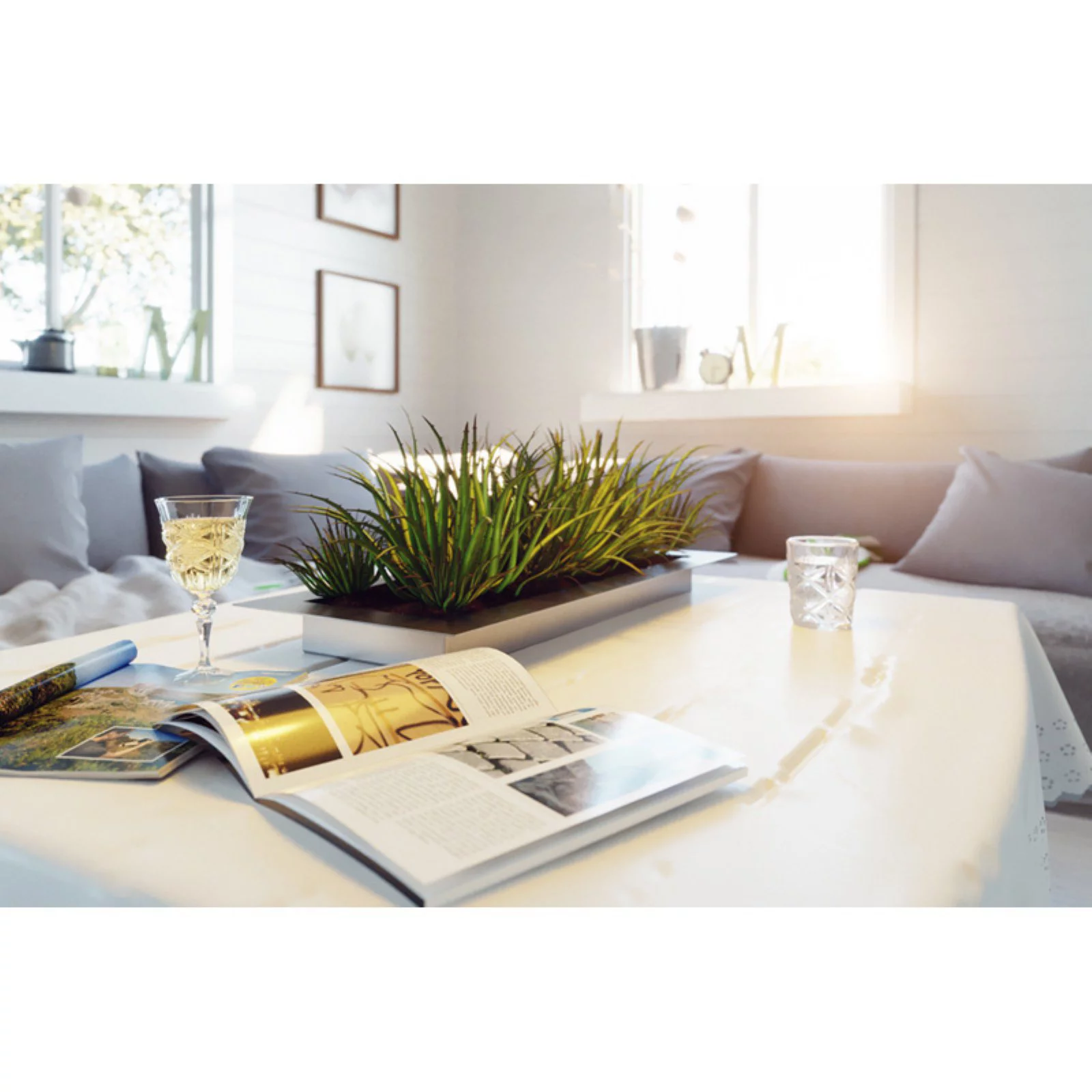 Veradek Geo Series Flat Planter - Stainless Steel