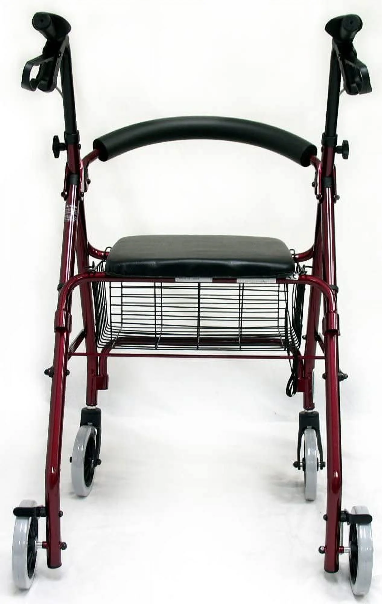 Karman Healthcare R-4600-BD 4 wheel Rollator-Burgundy
