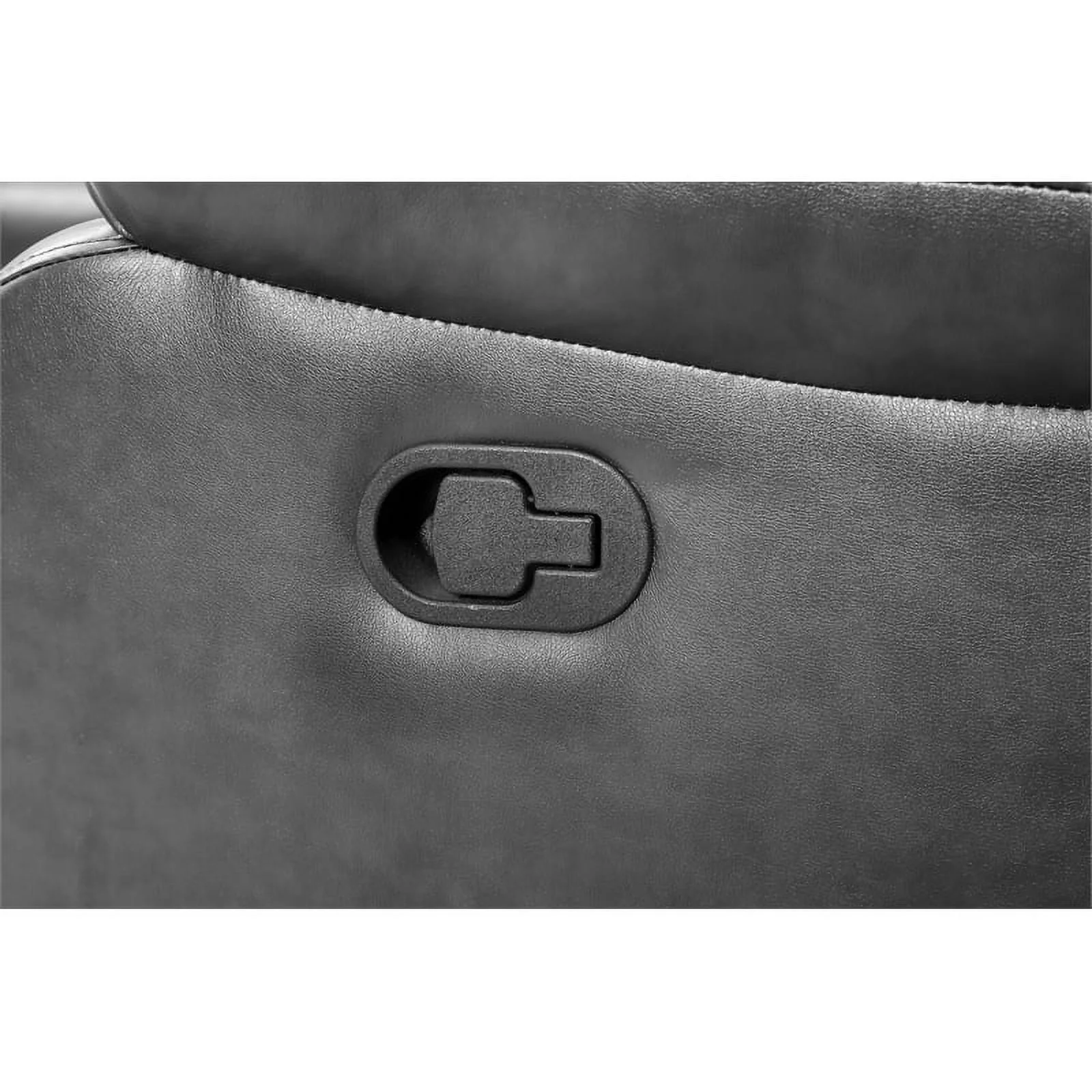 Bowery Hill Modern LED Faux Leather Reclining Sectional in Gray