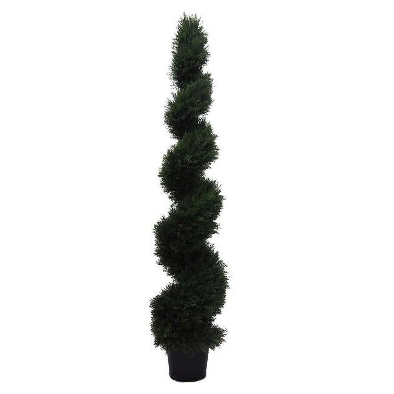 Vickerman  UV Cedar Spiral Everyday Topiary on Pot - 6 ft.