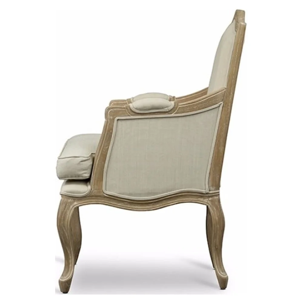 Baxton Studio Nivernais Wood Traditional French Accent Chair