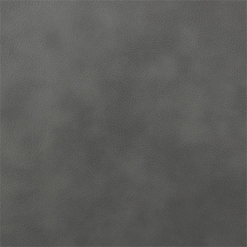 Pemberly Row Modern Faux Leather Upholstered Recliner Chair Gray