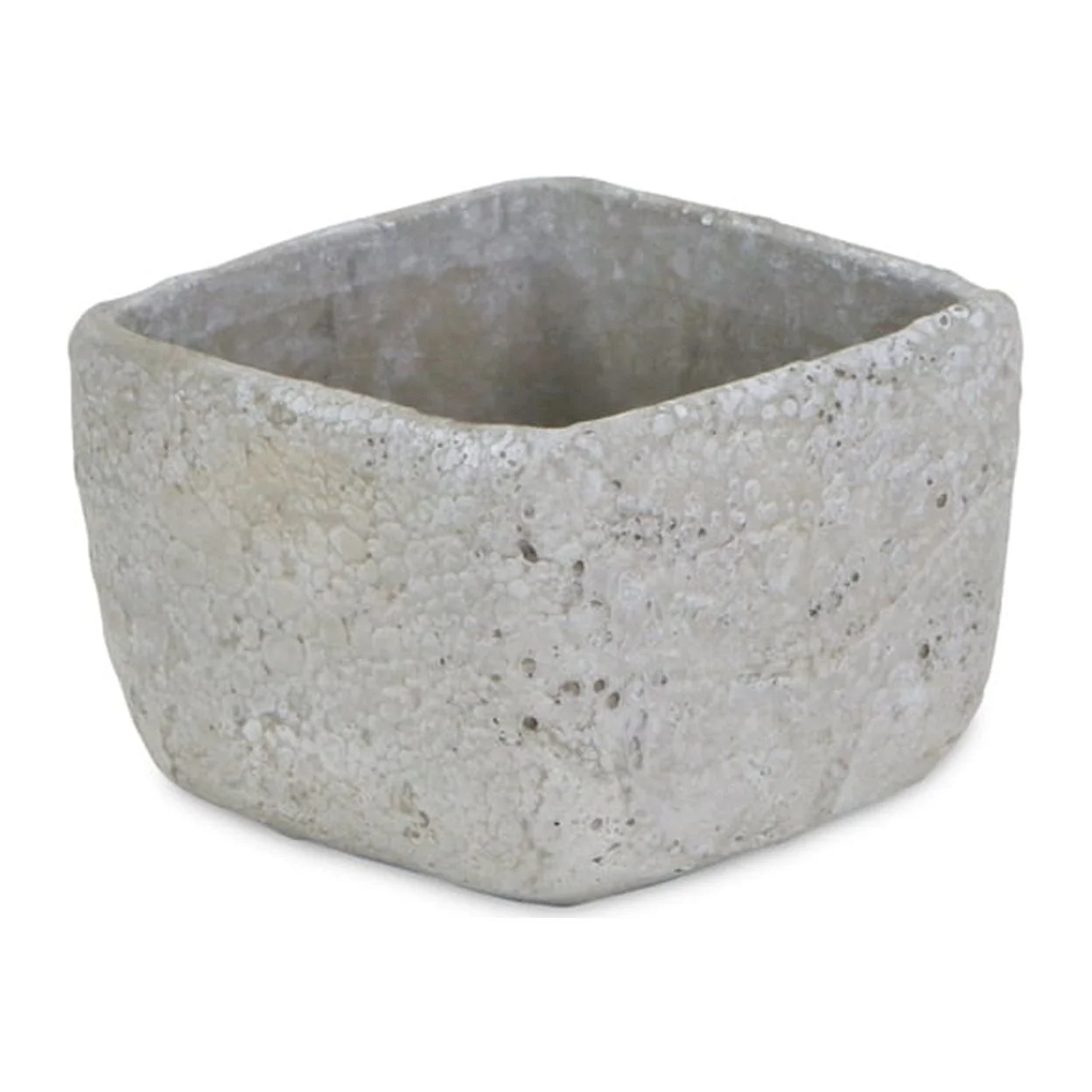 Cheungs Square Cement Planter With Arrow Design