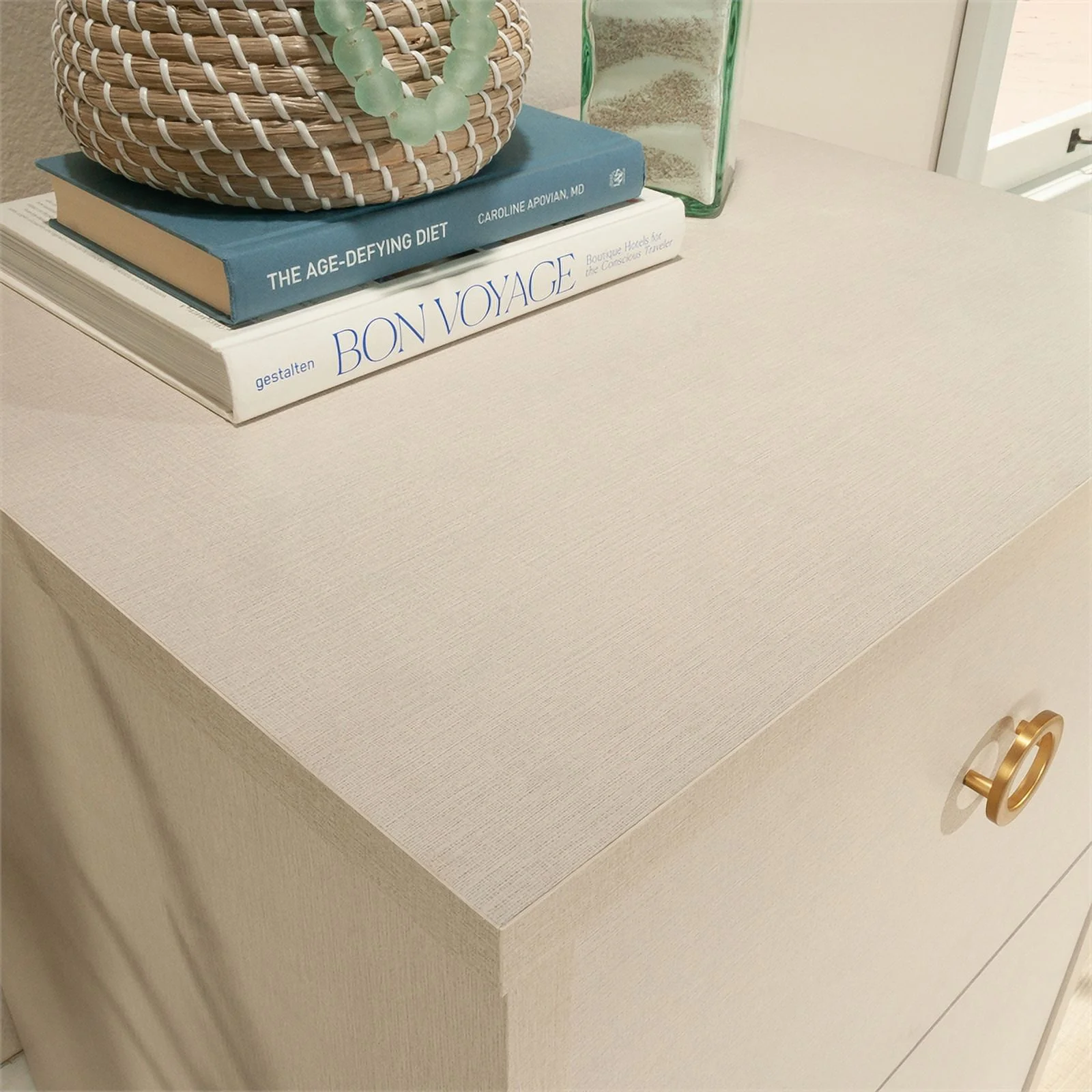 Sauder Grand Coast Engineered Wood Lateral File in Dove Linen/Off White Finish