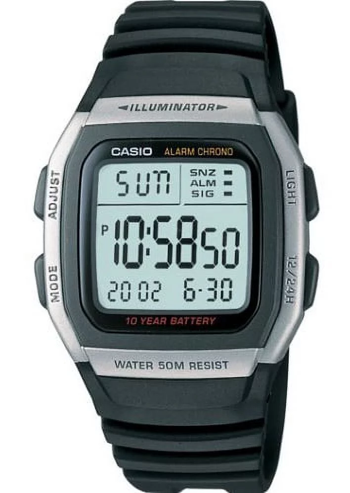 Men's W96H-1AV Sport Watch with Black Band