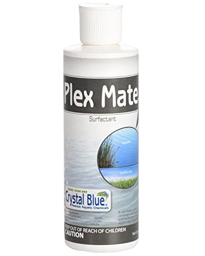 Crystal Blue Plex Mate Aquatic Surfactant for Herbicides - 8 Ounces - Non-Ionic, Increase Product Coverage, Increase Product Penetration, Increase Product Effectiveness