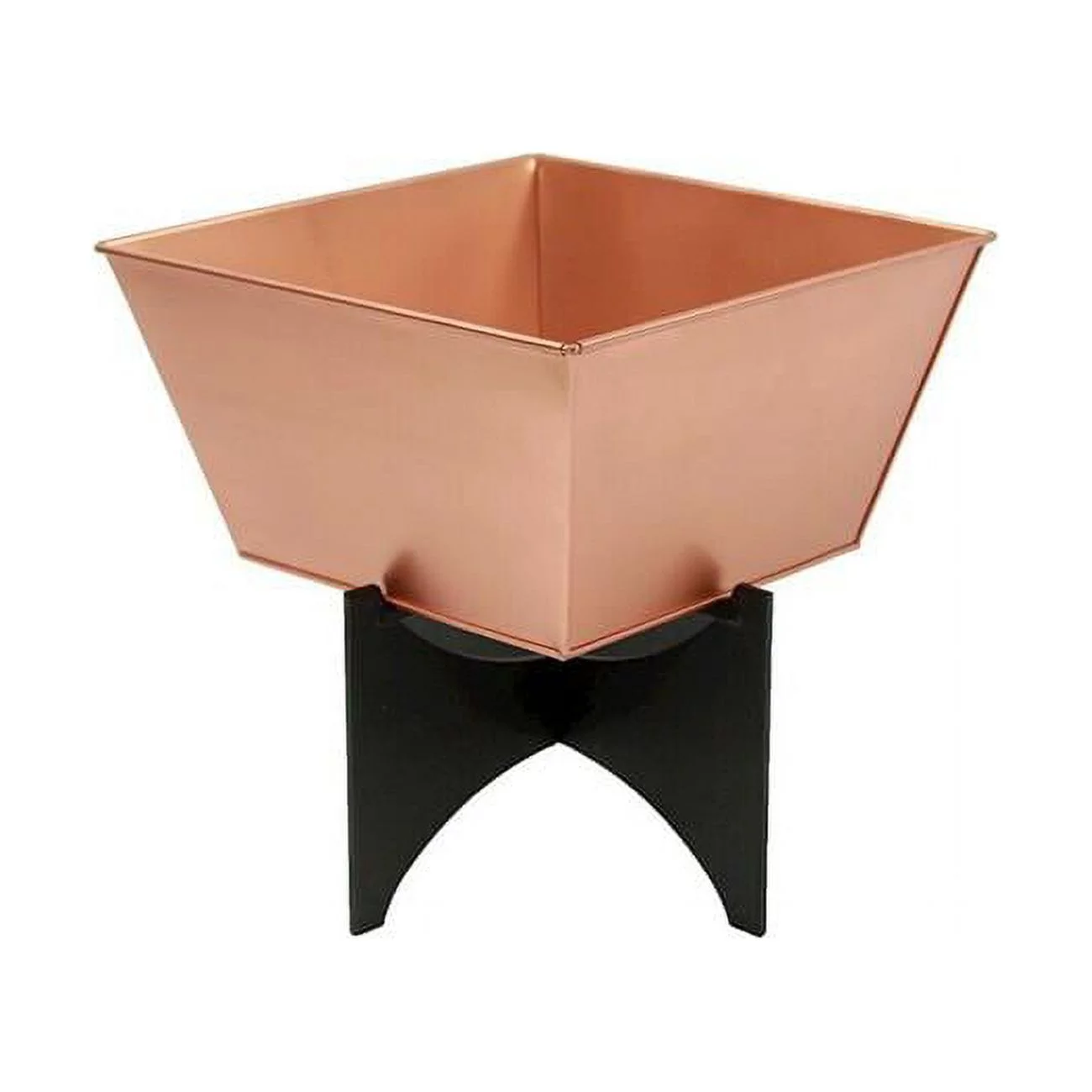 Achla FBC-54-11C Zaha I Planter with Flower Box, Copper Plated