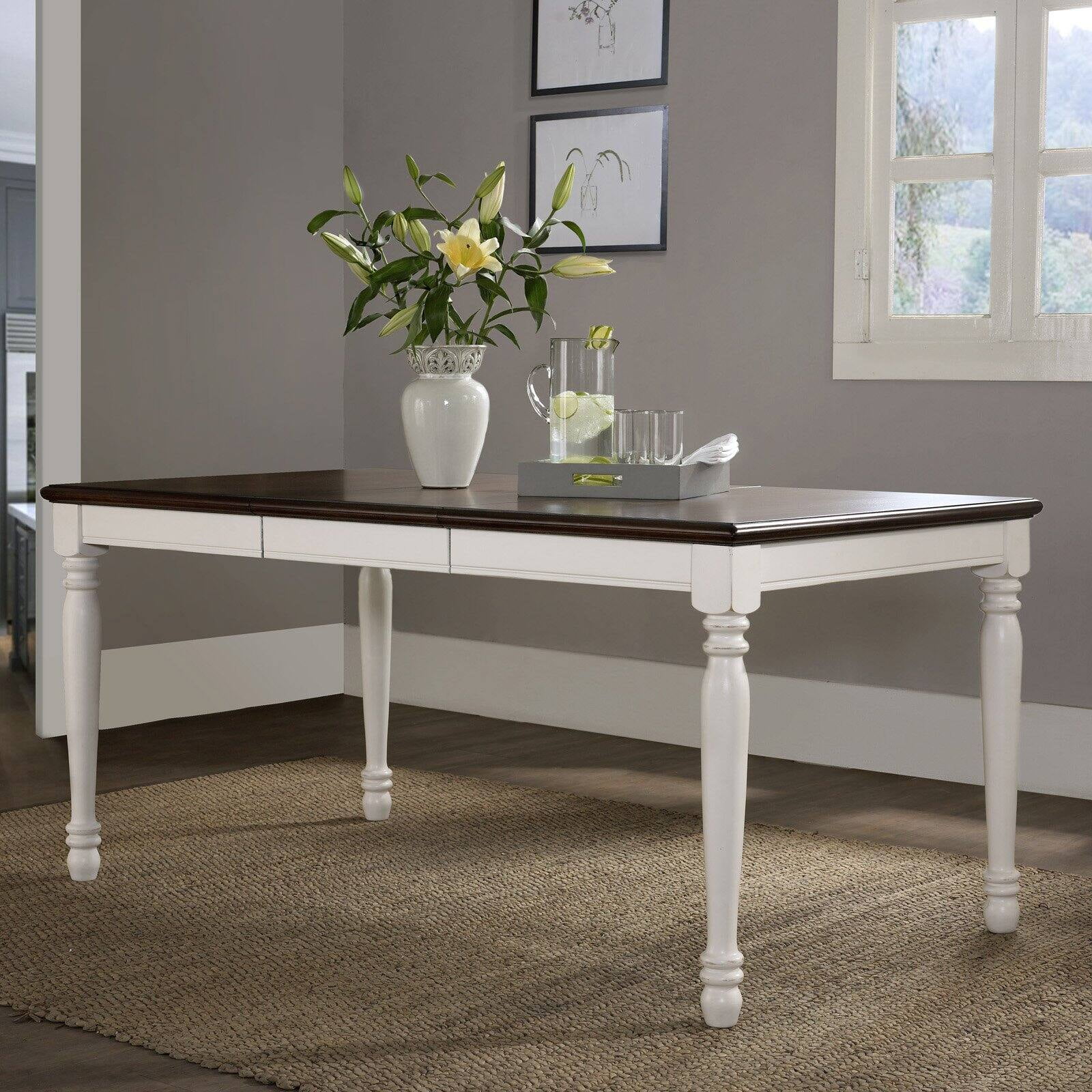 Shelby Dining Table in White Finish