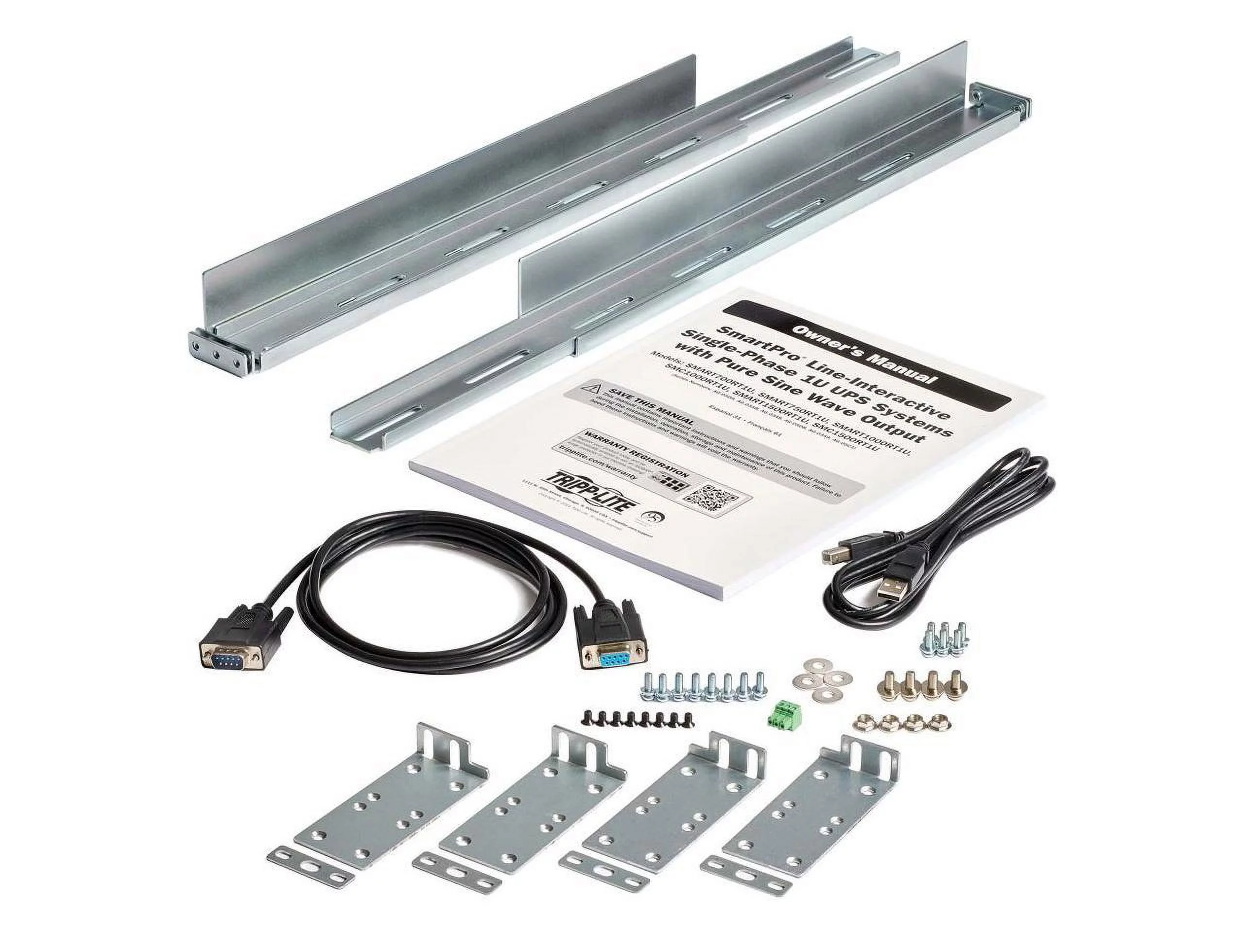 Tripp Lite UPS Smart 1000VA 600W 120V 4-Outlets Sine Wave AVR LCD USB 1URM - 1U Rack/Tower - AVR - 6 Hour Recharge - 3 Minute Stand-by - 120 V AC Input - 120 V AC Output - 4 x NEMA 5-15R