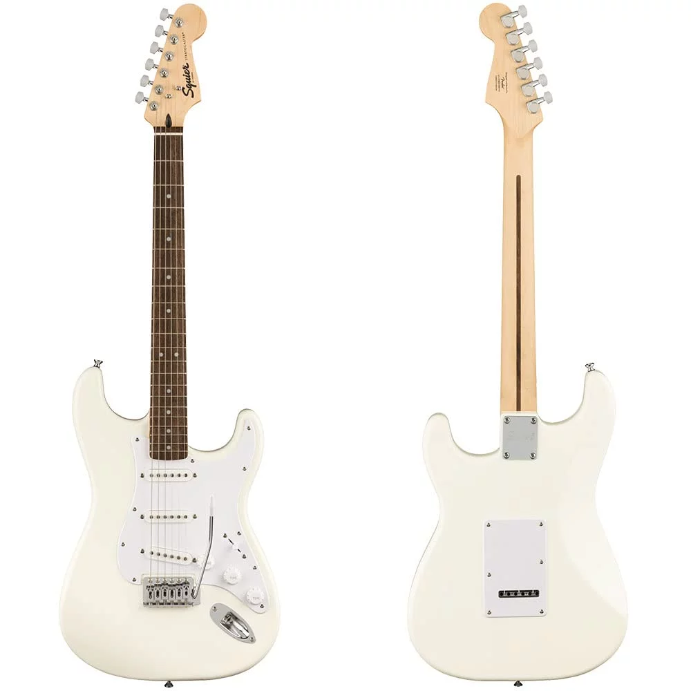 Fender Squier Bullet-SSS-AWT 0370001580 Right Handed Bullet Strat with Tremolo (Arctic White)