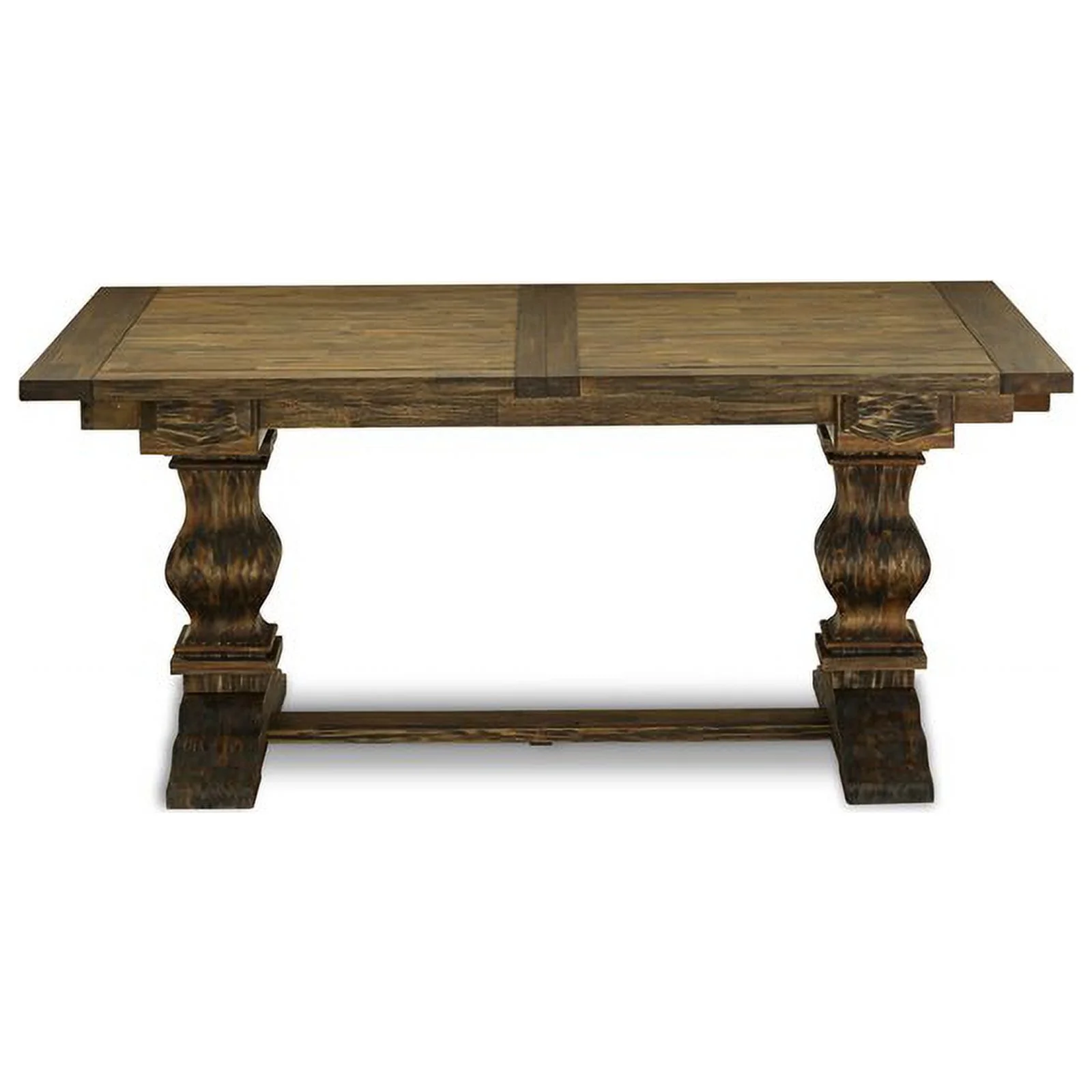 Pemberly Row Rectangular Wood Dining Table in Jacobean Brown