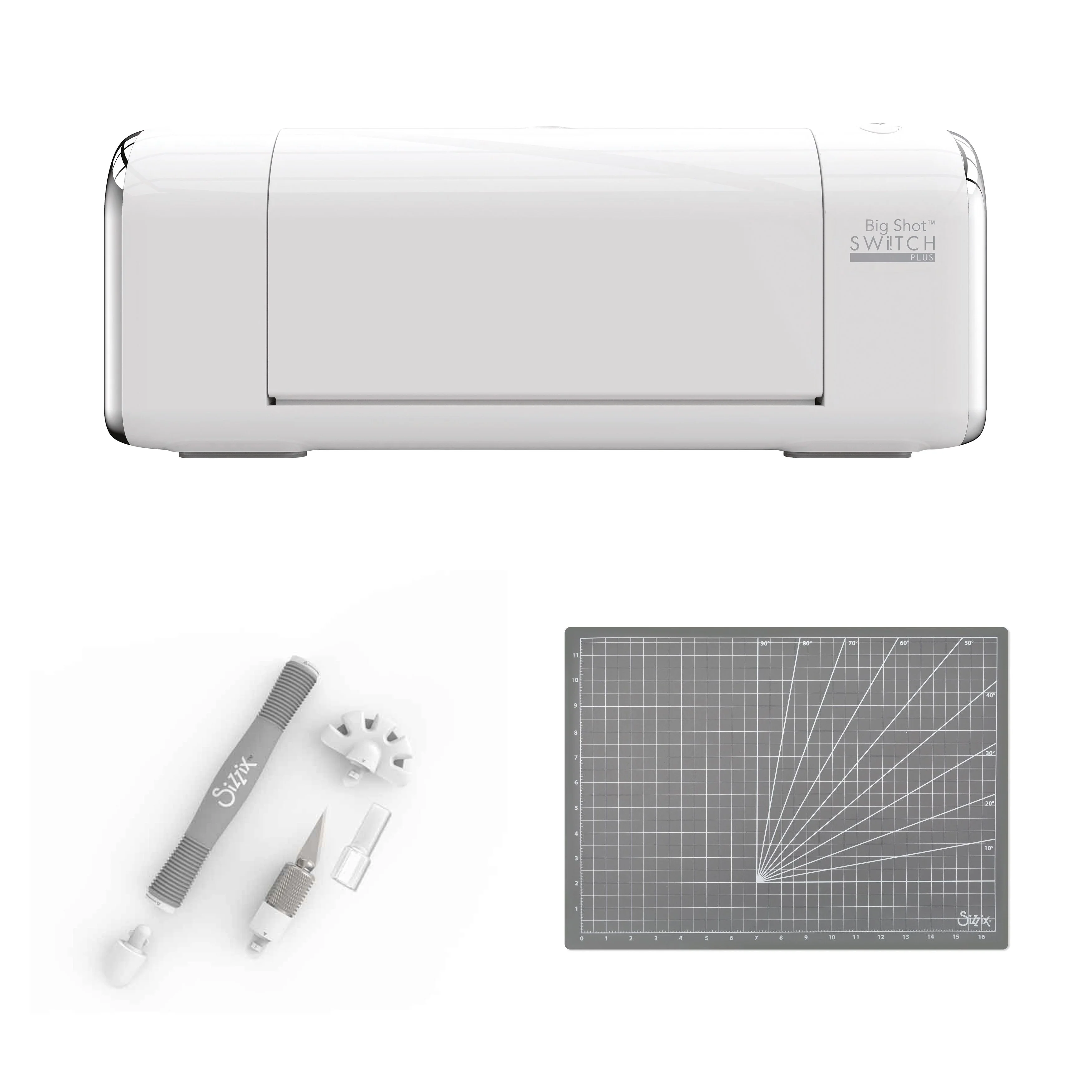 Sizzix  Big Shot Switch Plus Starter Kit (White) with Multi-Tool Kit