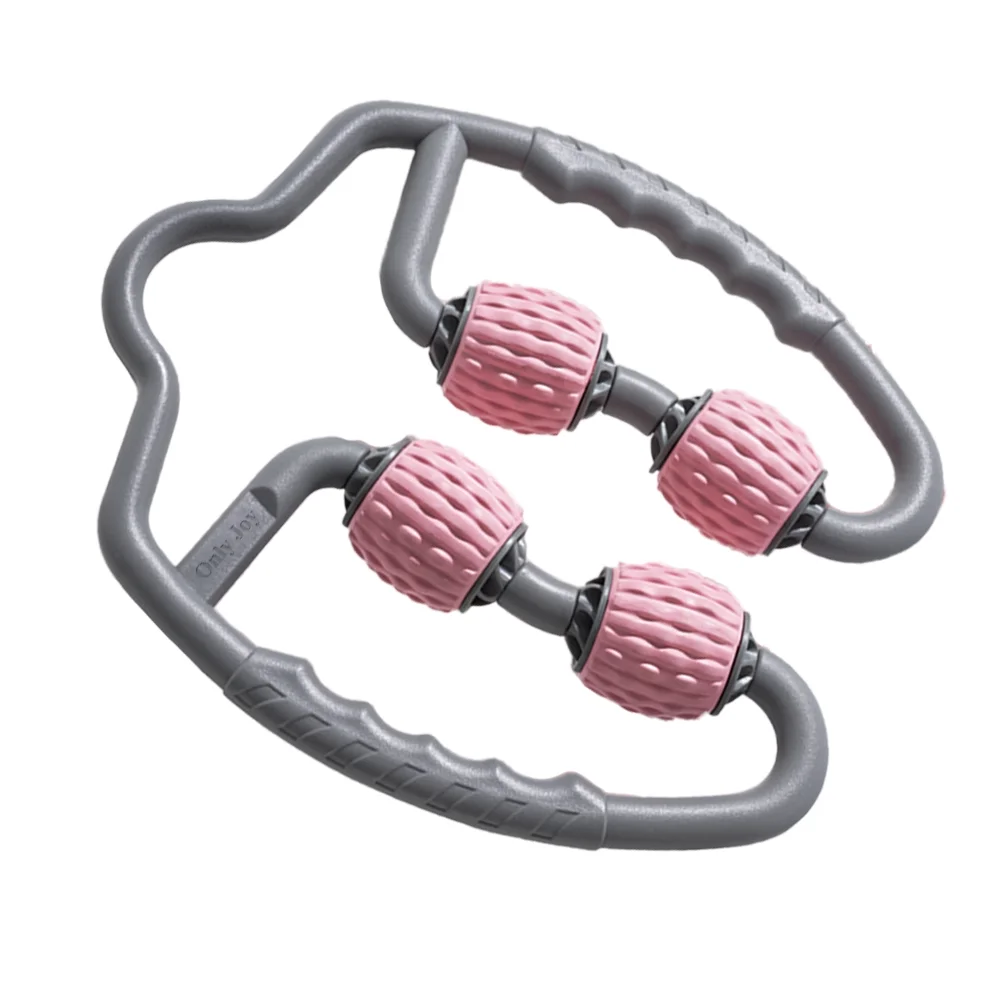 Only Joy Massage apparatus, 4 Wheels Muscle Roller Massager Circular Leg Clamps-360 ° Muscle Roller
