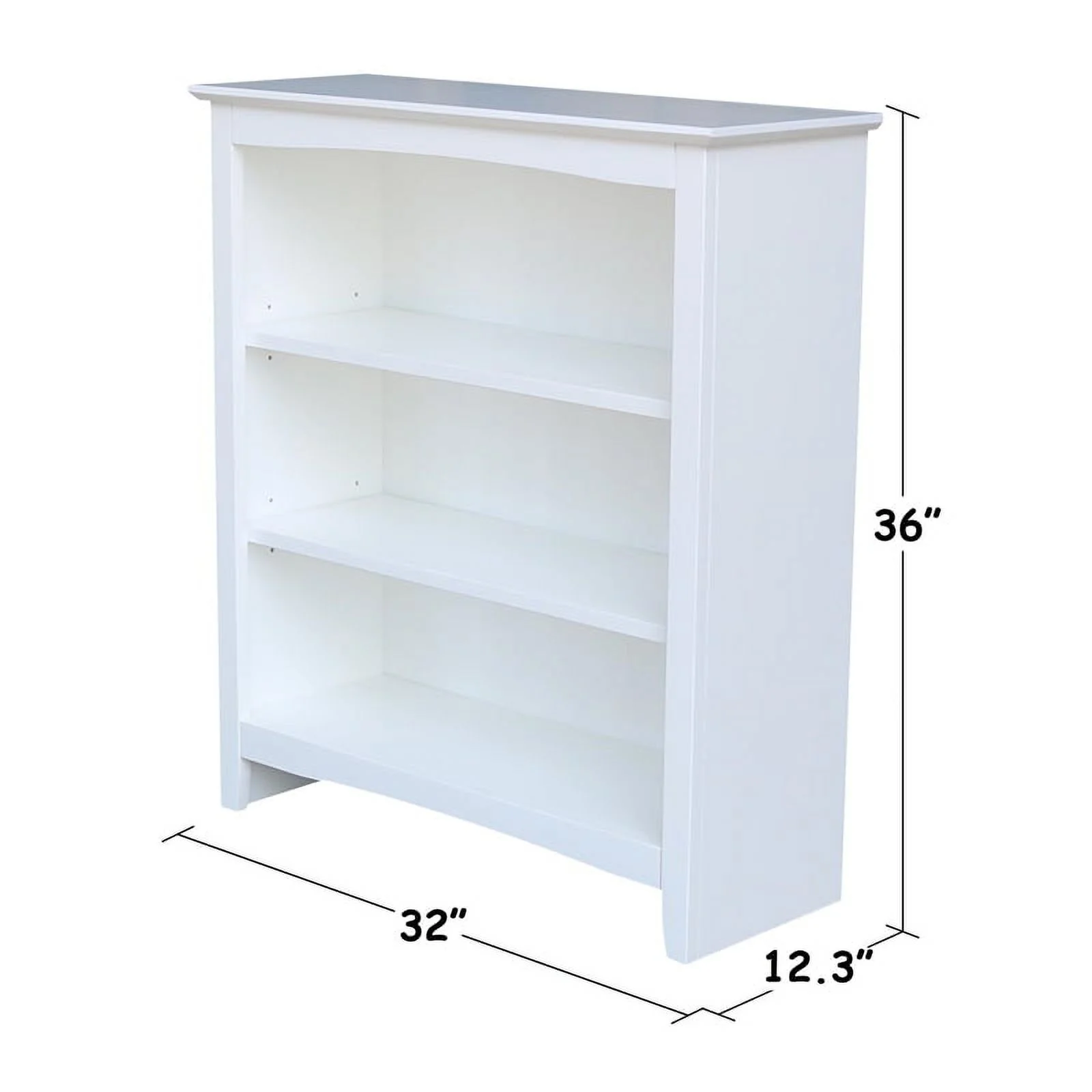 Bowery Hill Shaker Styled Solid Wood Bookcase - 36