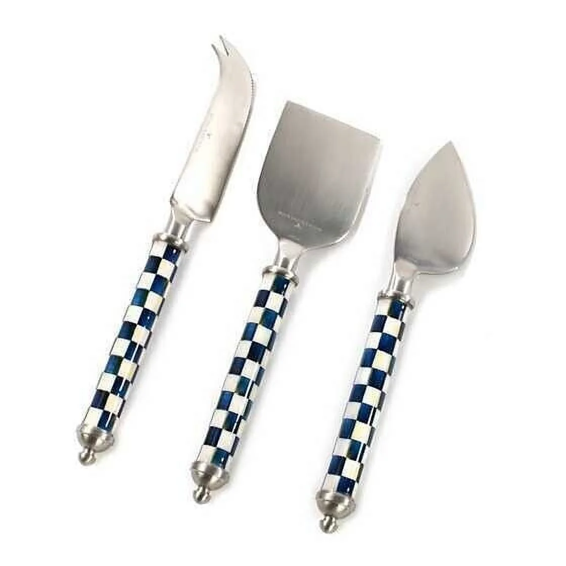 Mackenzie-Childs Royal Check Supper Club Cheese Knife Set