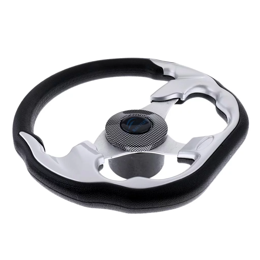 jiaping 12''Marine Boat Aluminum Steering Wheel W/3/4