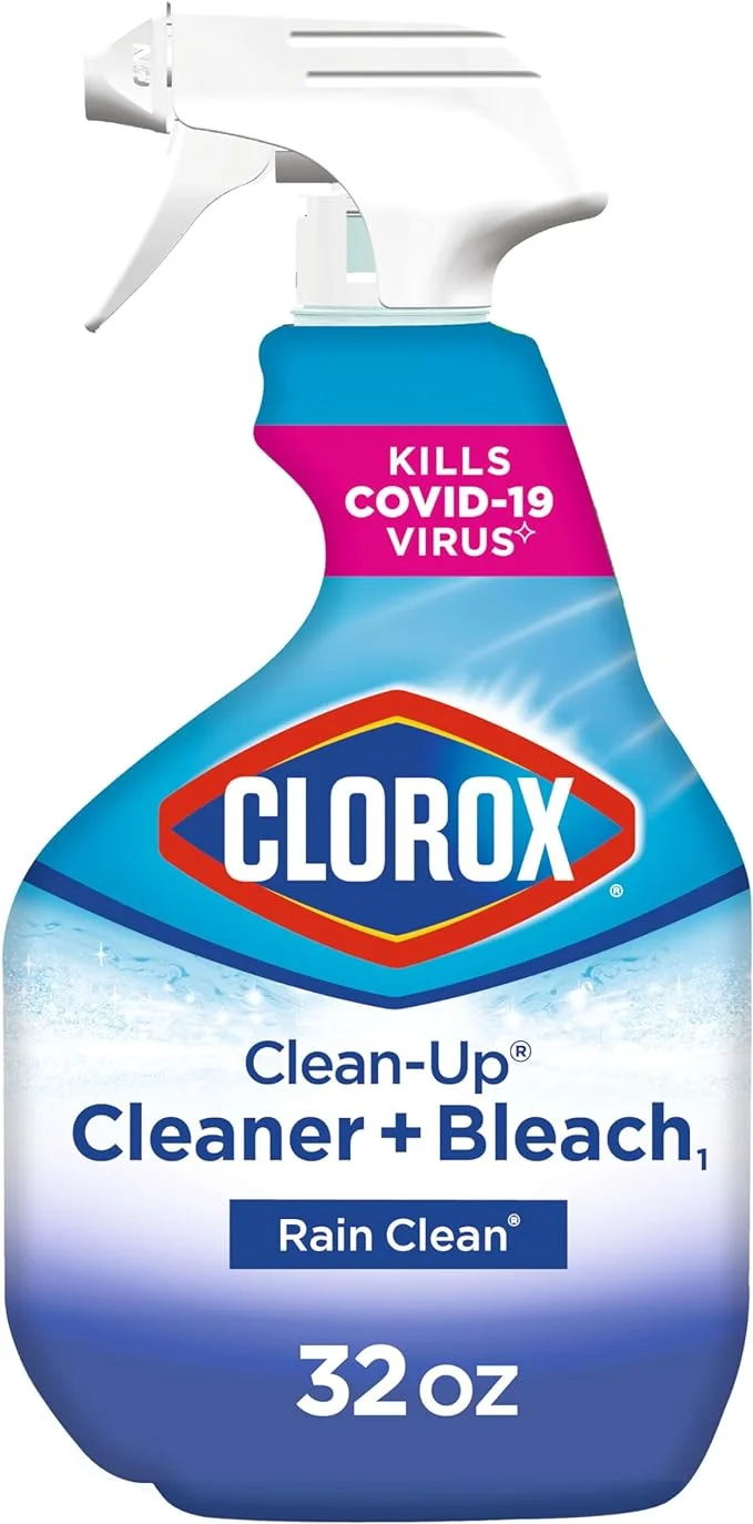 Clorox Clean-Up All Purpose Cleaner with Bleach, Spray Bottle, Rain Clean, 32 Fluid Ounces (Package May Vary)