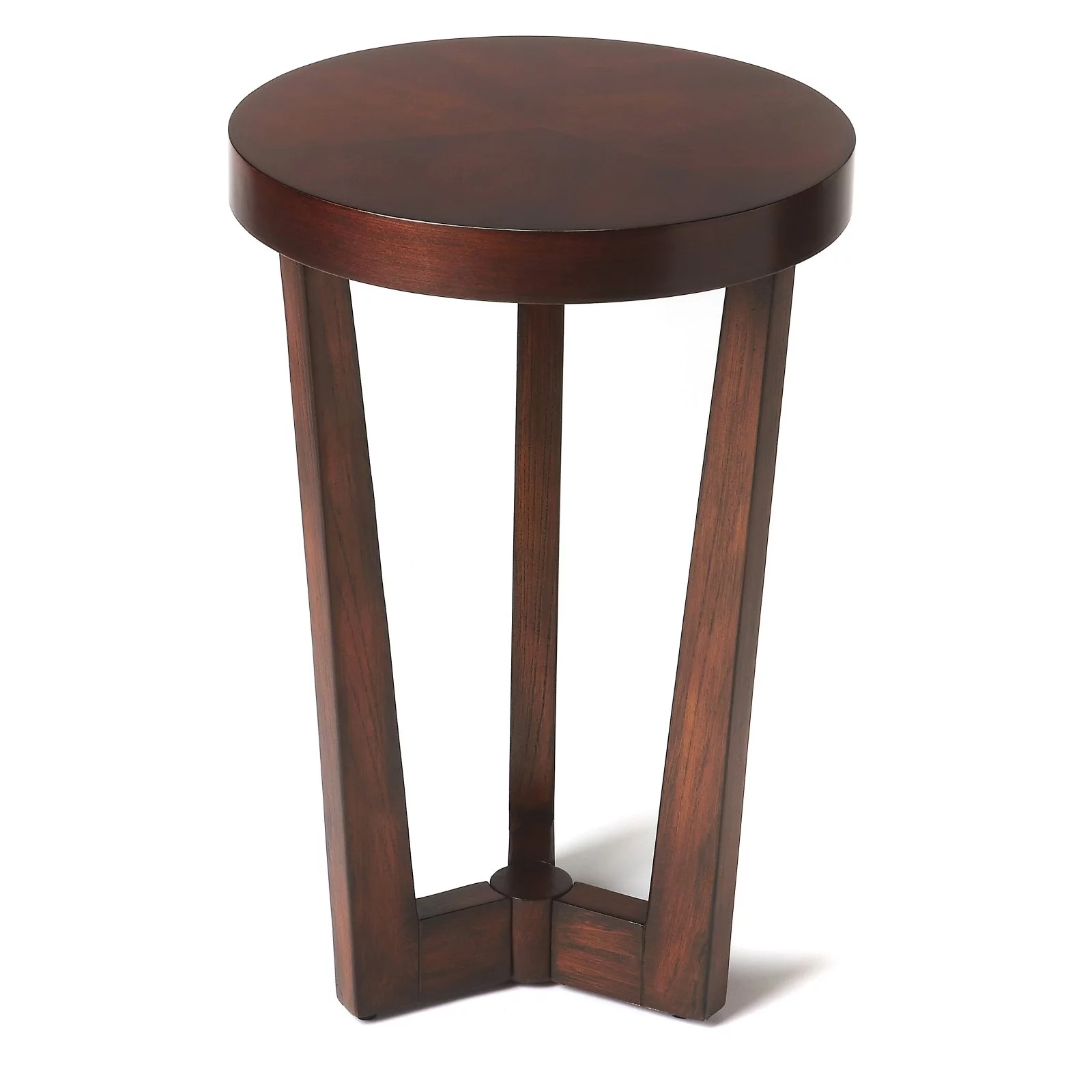 Butler Specialty Plantation Cherry Aphra End Table in Dark Brown