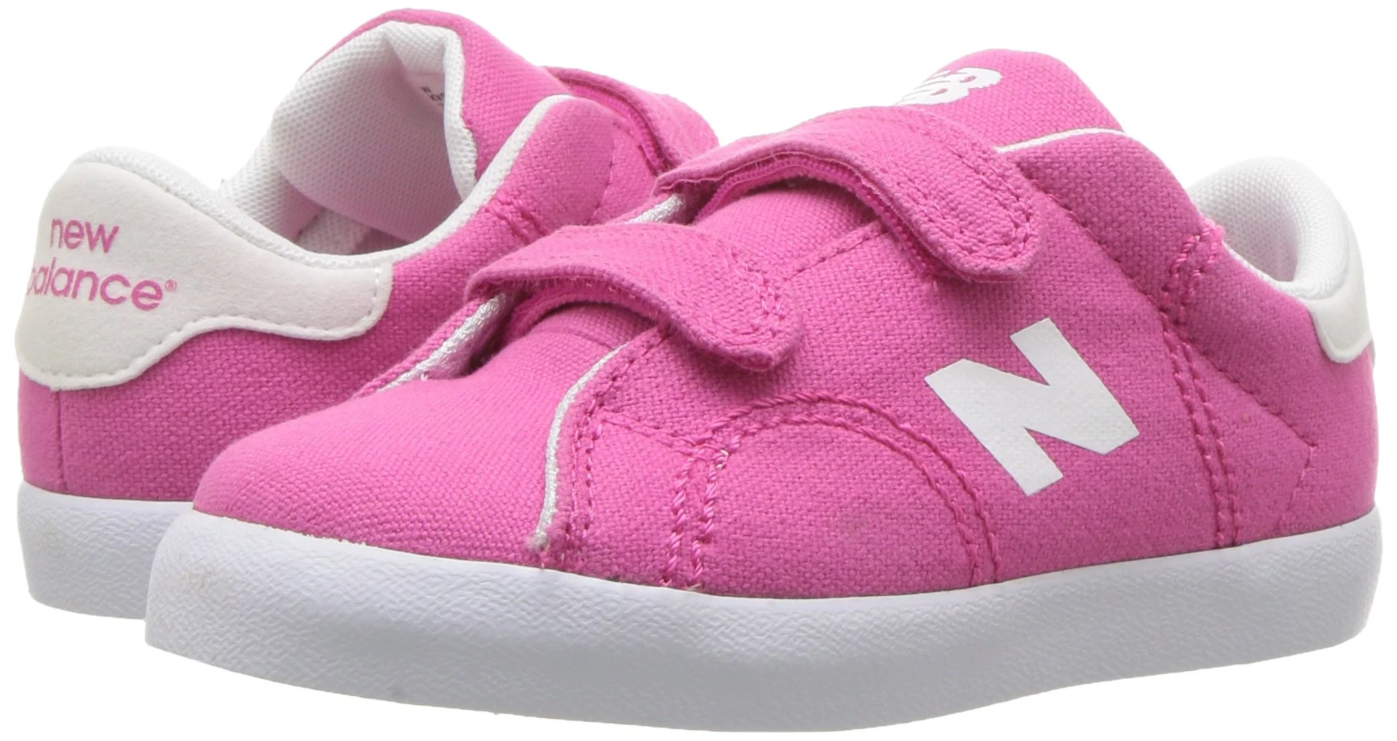 New Balance KVCRTPWI: Court Hook & Loop Pink White Sneaker (7 M US Toddler, Pink White)