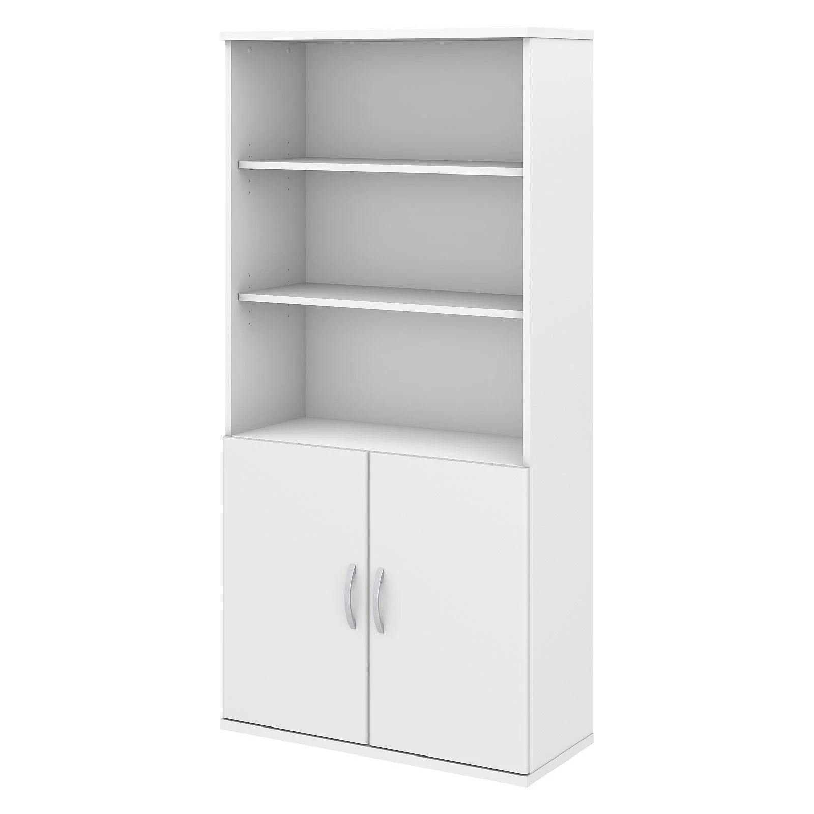 Bush Business Furniture Studio C 5-Shelf Bookcase with Doors