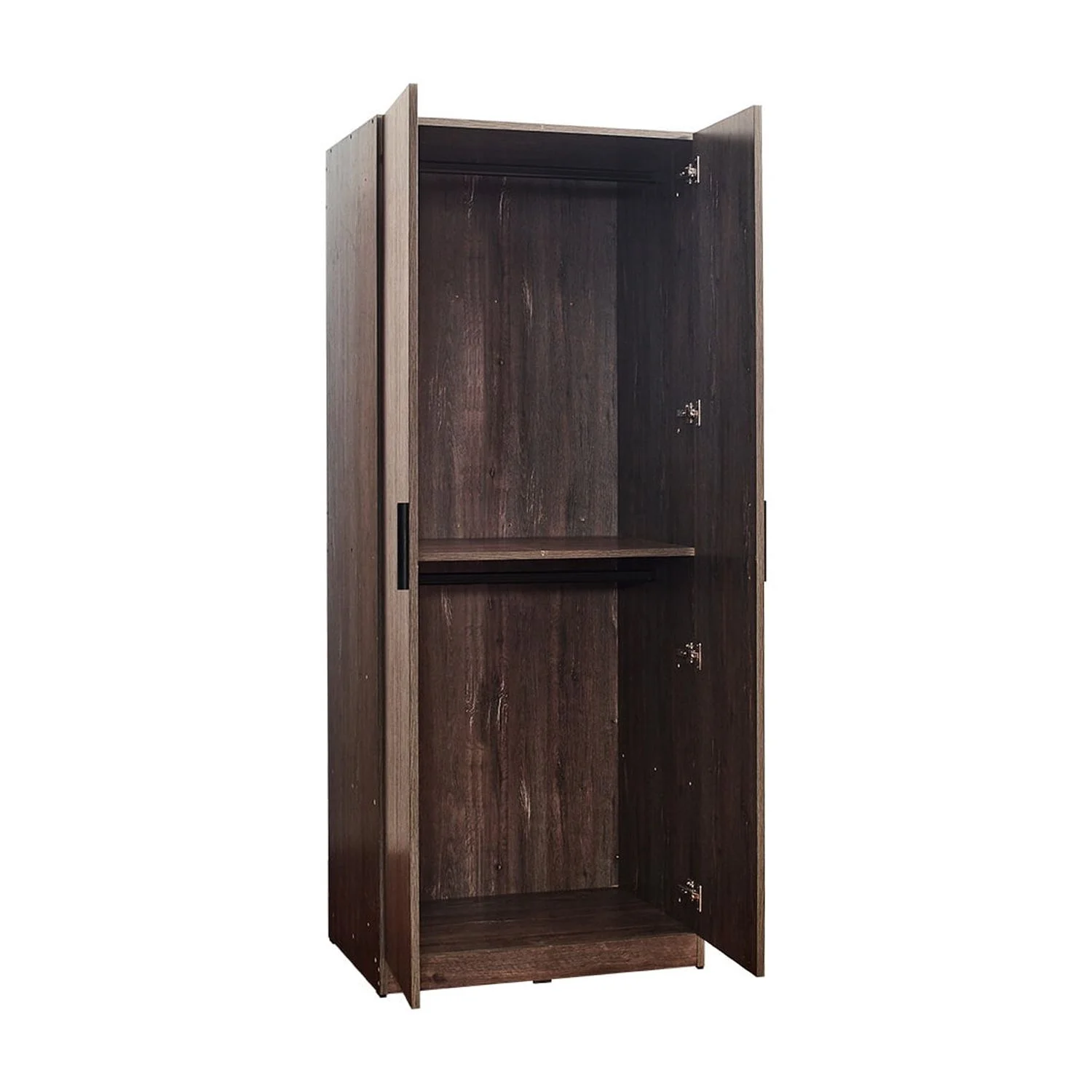 Maykoosh Rustic Refinement Two-Door Wood Closet With One Shelf In Rustic Gray