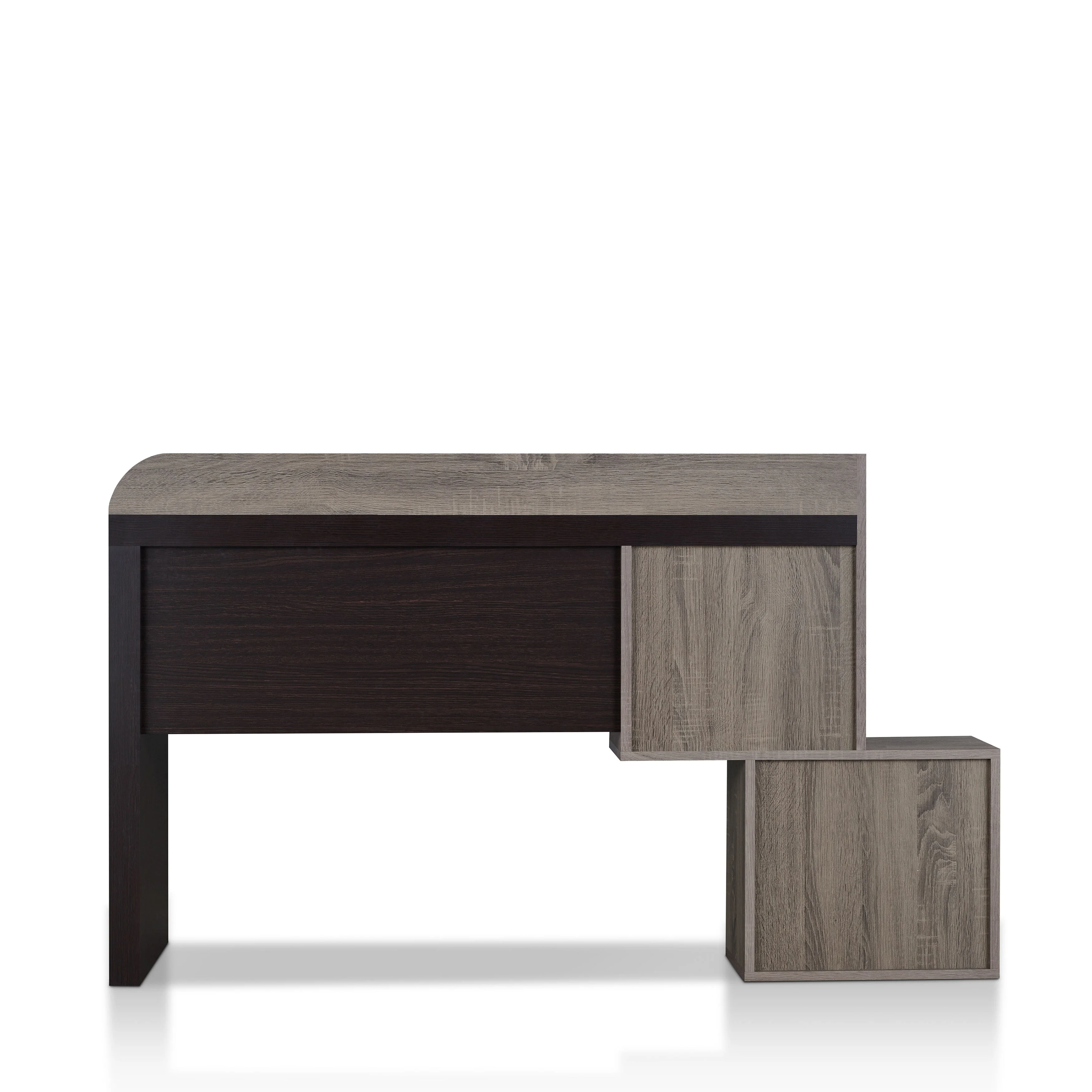 Furniture of America Cazy Modern Walnut 57-inch 2-Shelf Computer Desk by