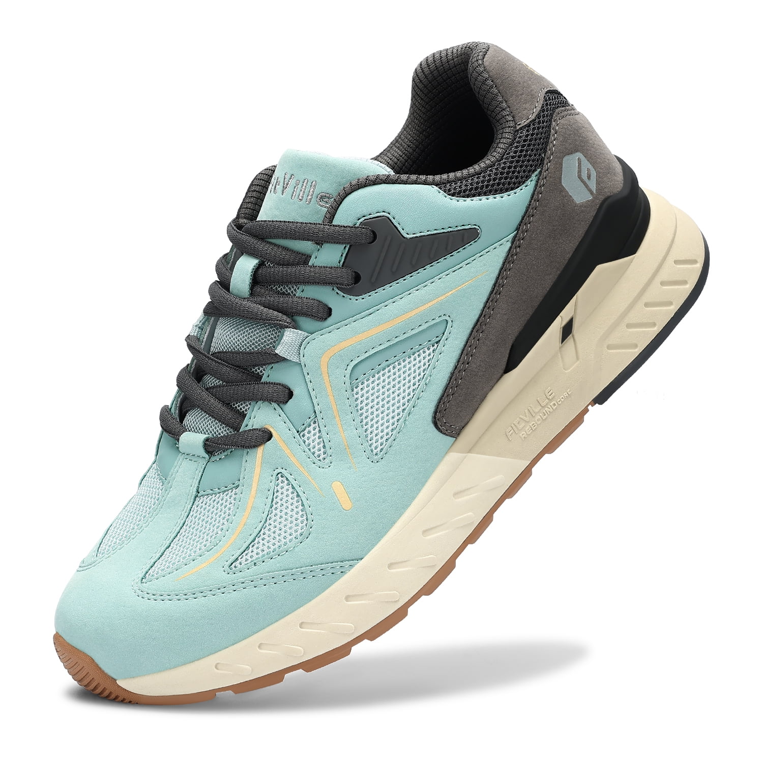 FitVille Women's Extra Wide Walking Shoes Wide Width Sneakers for Flat Foot Plantar Fasciitis Heel Pain Relief - Rebound Core