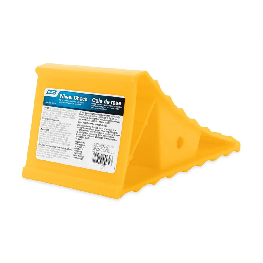 Camco Wheel Chock Without Rope, Helps Keep Your Trailer or RV In Place (Pack of
