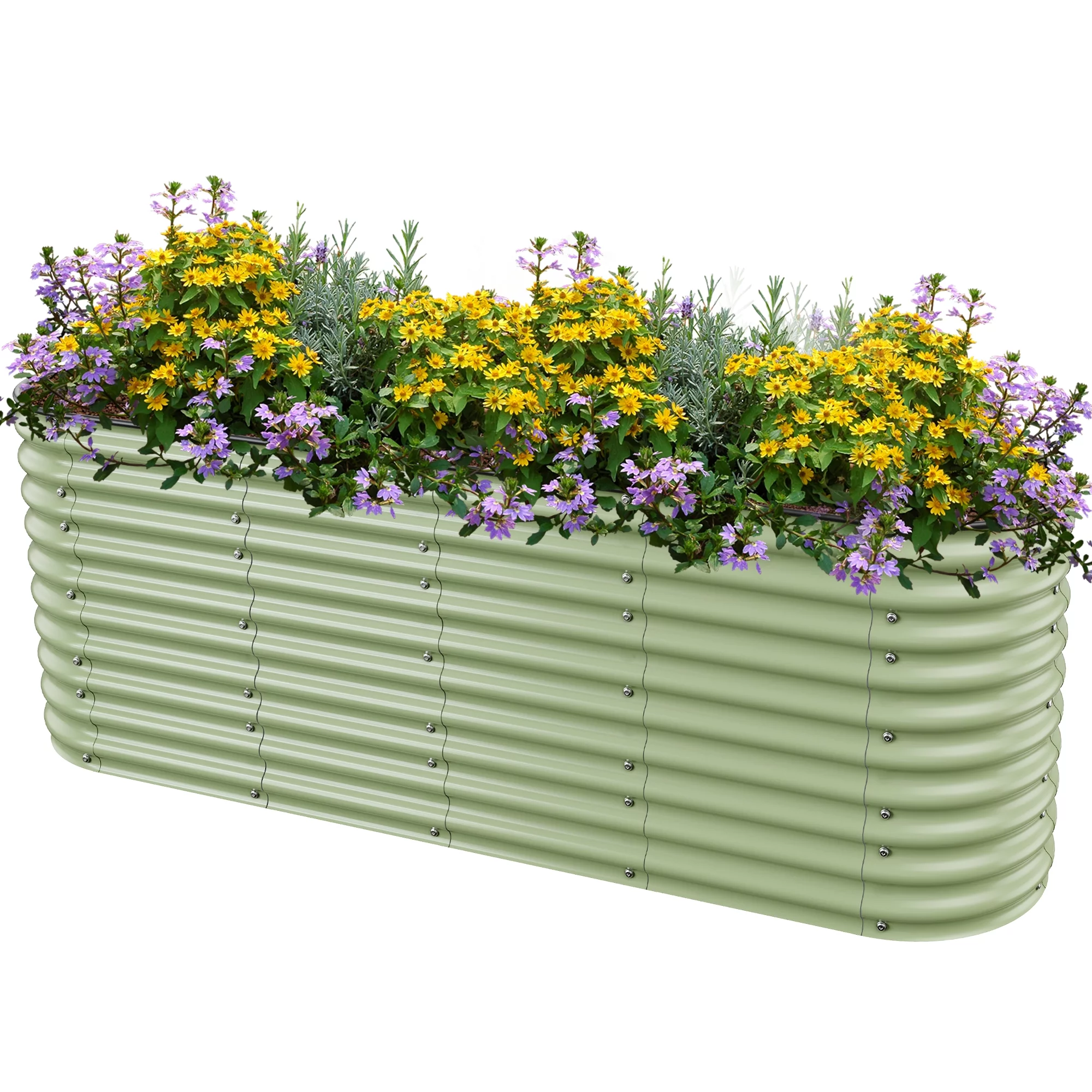 Mocogarden Outdoor Galvanized Raised Garden Beds -32