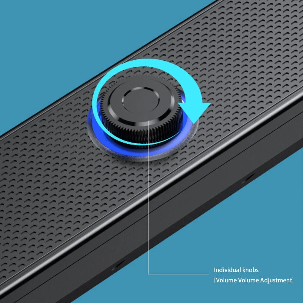 Onemayship Premium Sound Bar Black With Subwoofer 75W Home Theater TV Immersive 3D Audio System Wired Connection