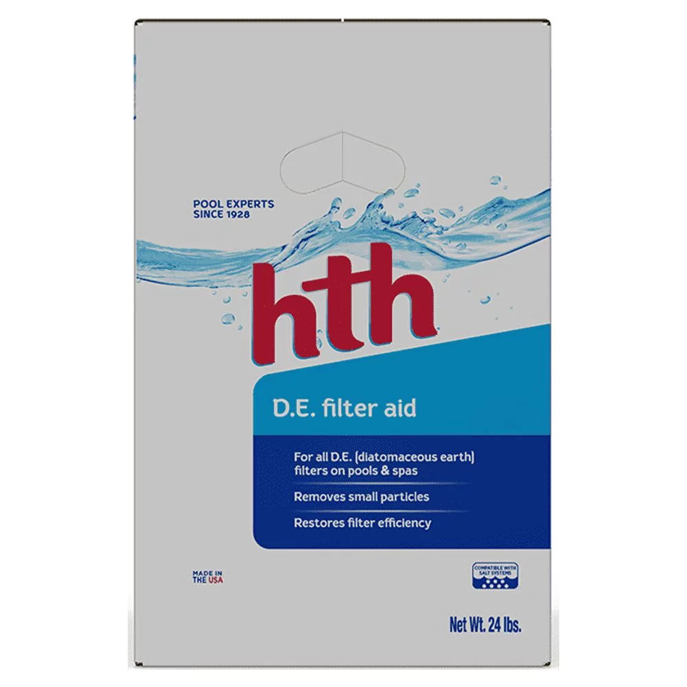 hth® D.E. Filter Aid for Swimming Pools, 24 lbs