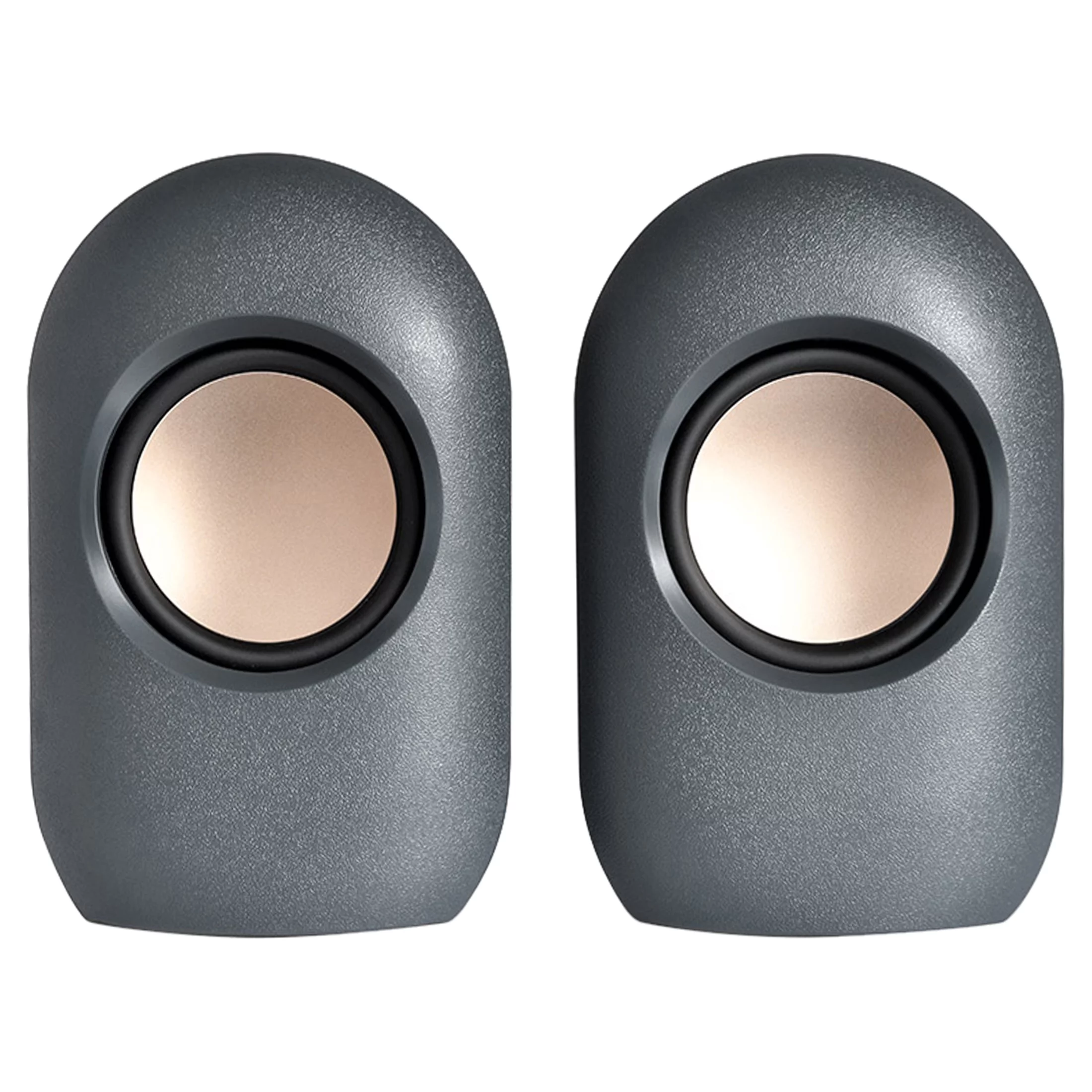 onn. Stereo Speaker with Volume Controls, 3.6 ft 3.5mm Aux with USB Power Cable