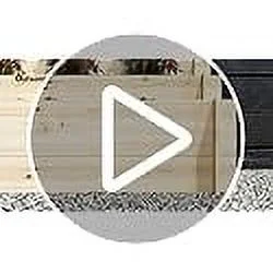 Outsunny 3 Tier Raised Garden Bed with 9 Grow Grids and Bed Liner, Elevated Wooden Planter Kit, Flower Box for Vegetables, Herb Outdoor Indoor Use, 46 x 39 x 21in