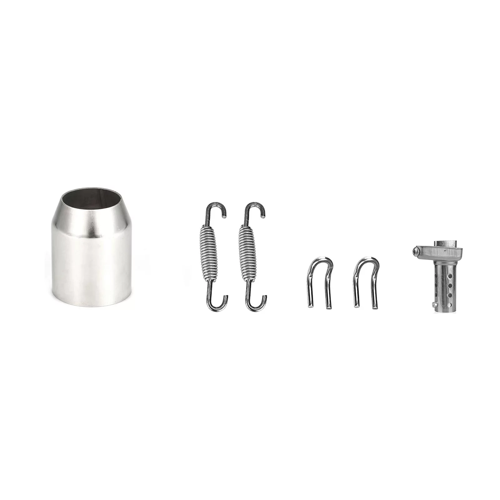 Motorcycle exhaust pipe,Pipes 1.5-2'' Inlet Atv Zx6r 10r On Style Unversal Slip On Pipes Unversal Slip Style Tail Tube Temperature Resistant Atv Resistant Atv Zx6r Muffler Pipes