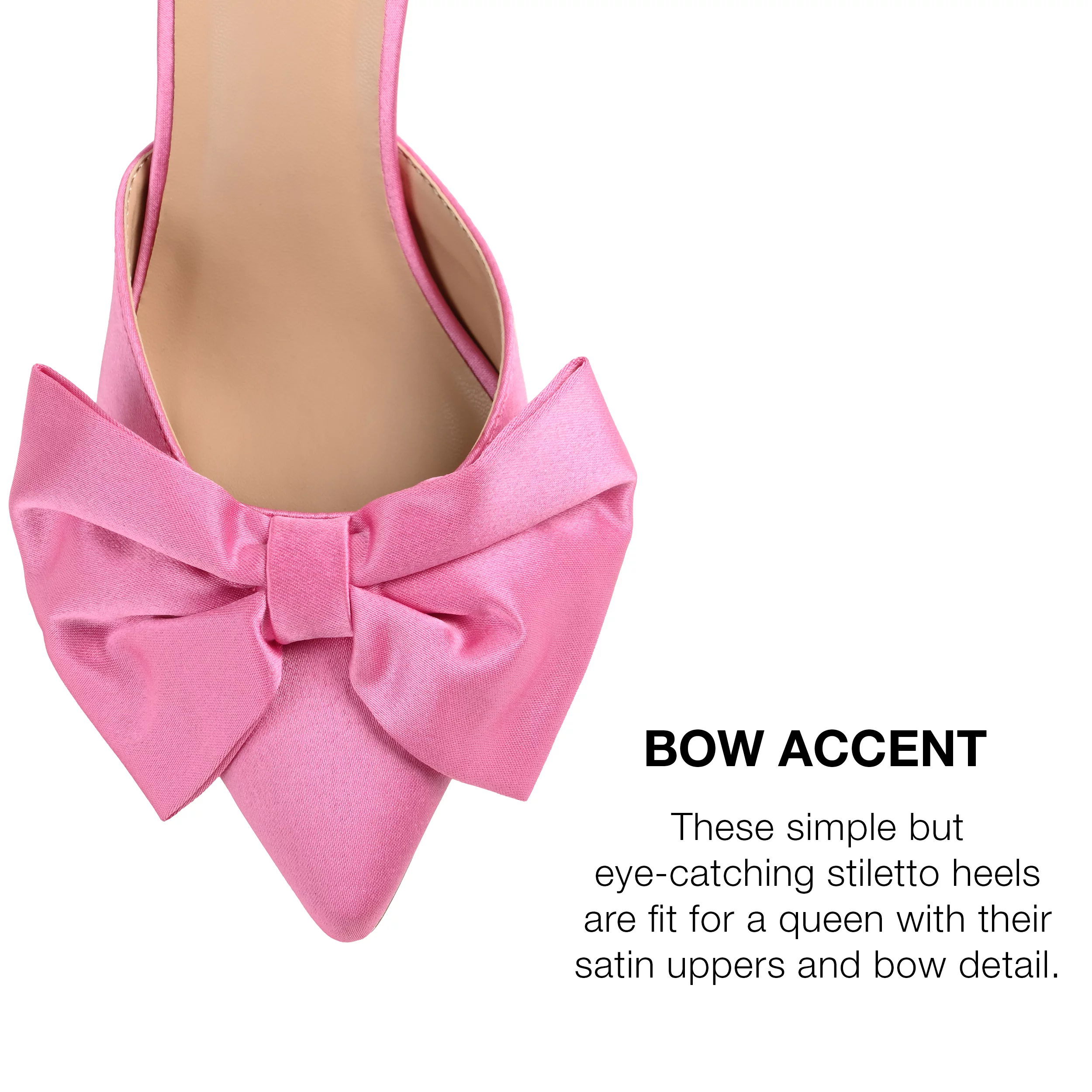 Journee Collection Womens Tiarra Wide Width Mules Mid Stiletto Pointed Toe Pumps