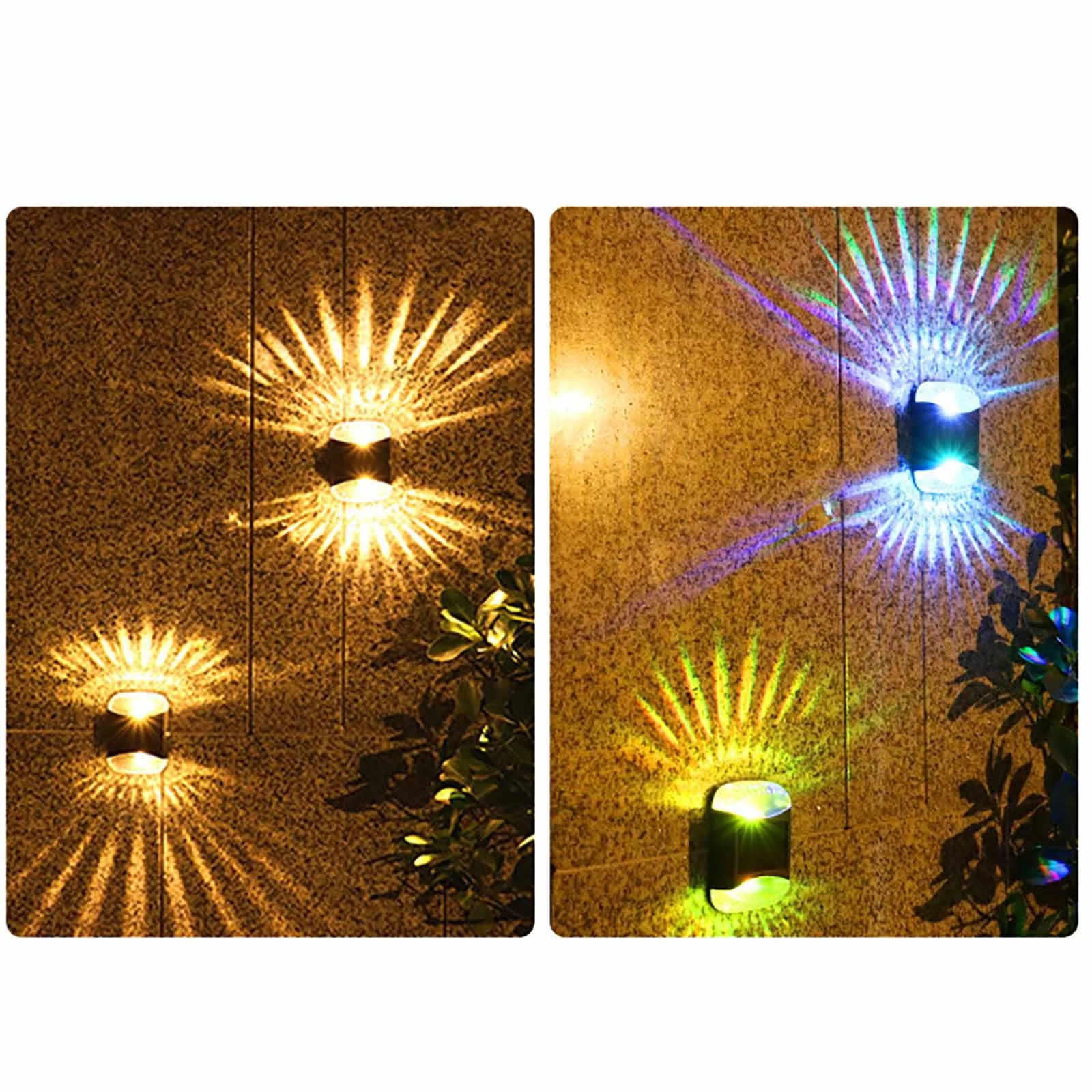 Floor Lamp for Bedroom Kids Solar Wall Light Light LEDs Up And Down Light Source Suitable For Patios Fences Exterior Walls Porches Stairs