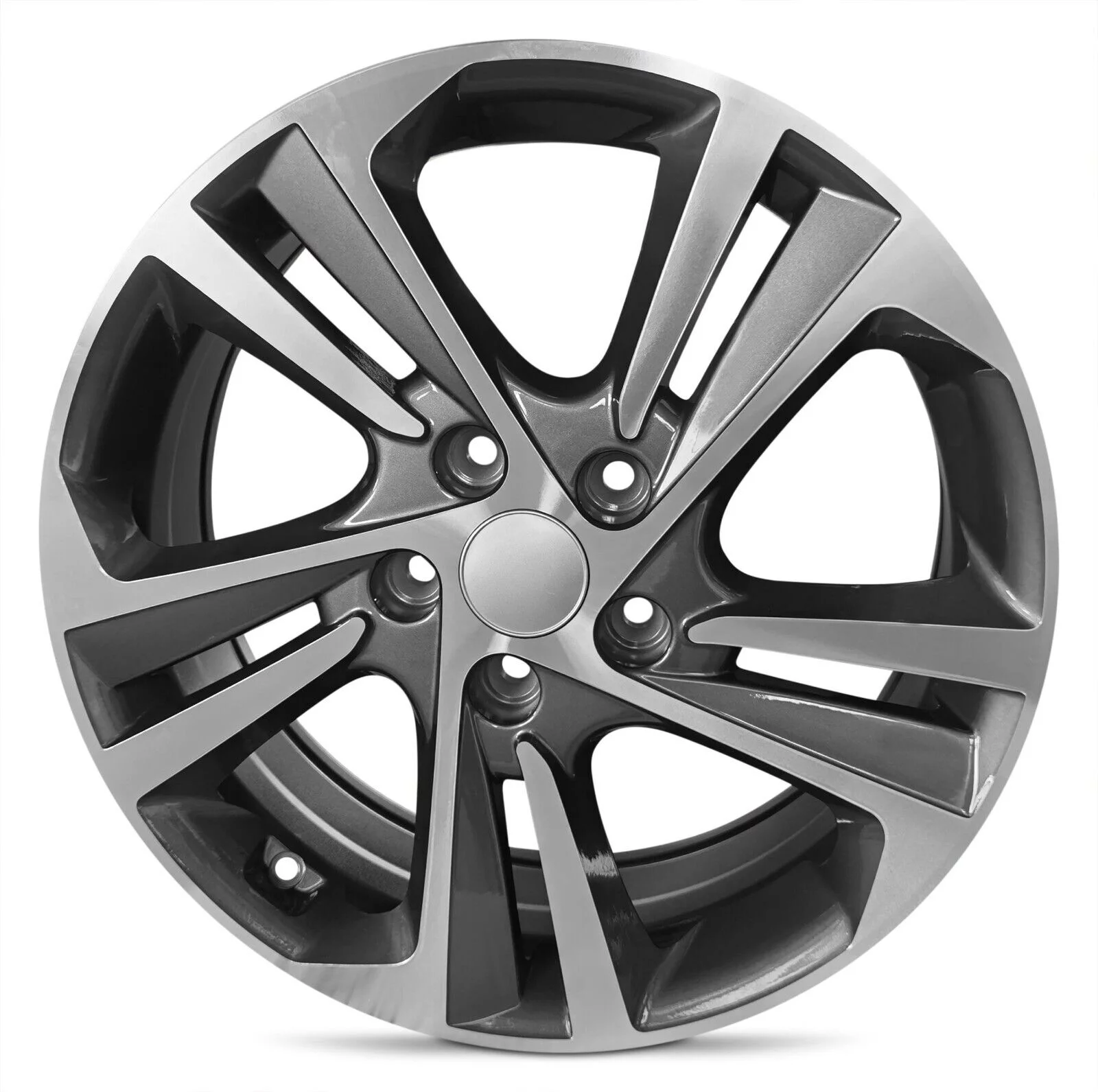 Wheel Rim For Hyundai Elantra 2017-2018 17 Inch Gun Metal Machine Face Aluminum Rim - OE Direct Replacement - Road Ready Car Wheel