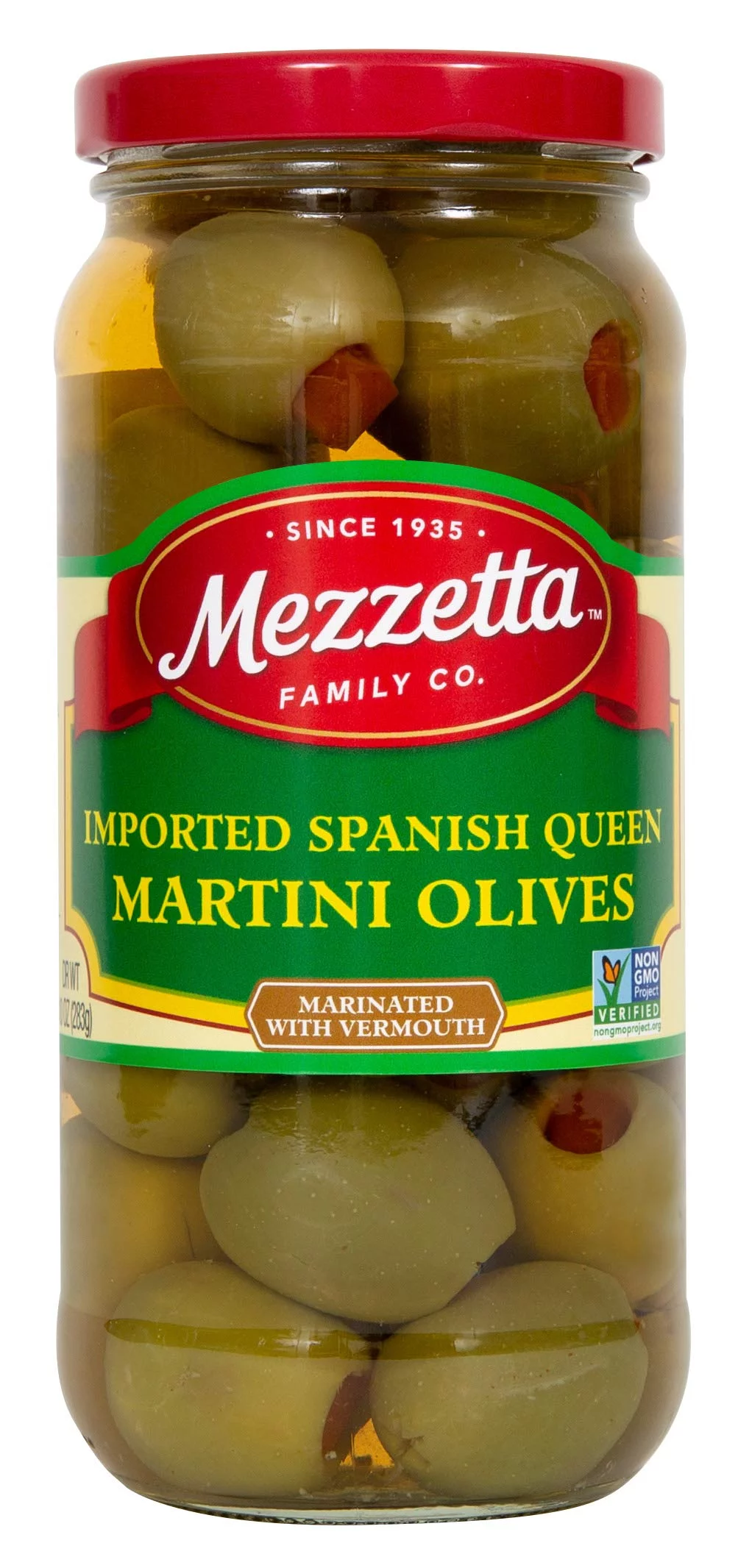 Mezzetta Spanish Queen Olives, Imported Martini, 10 Ounce
