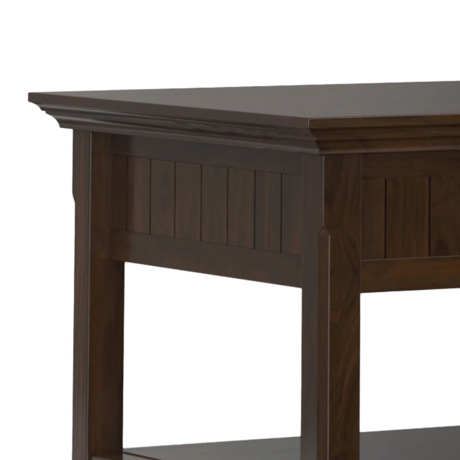 Simpli Home Acadian SOLID WOOD 48 inch Wide Rectangle Transitional Lift Top Coffee Table in Brunette Brown