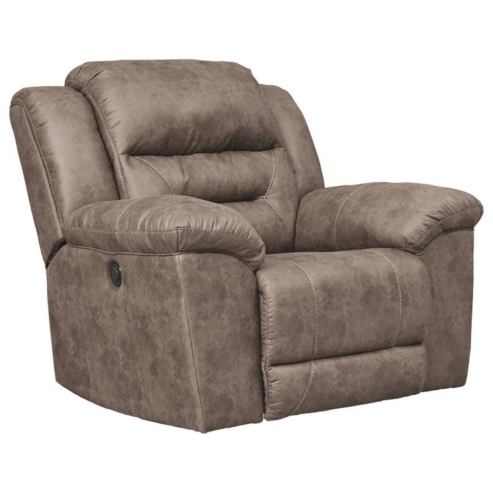 Bowery Hill Contemporary Power Rocker Recliner in Fossil Finish