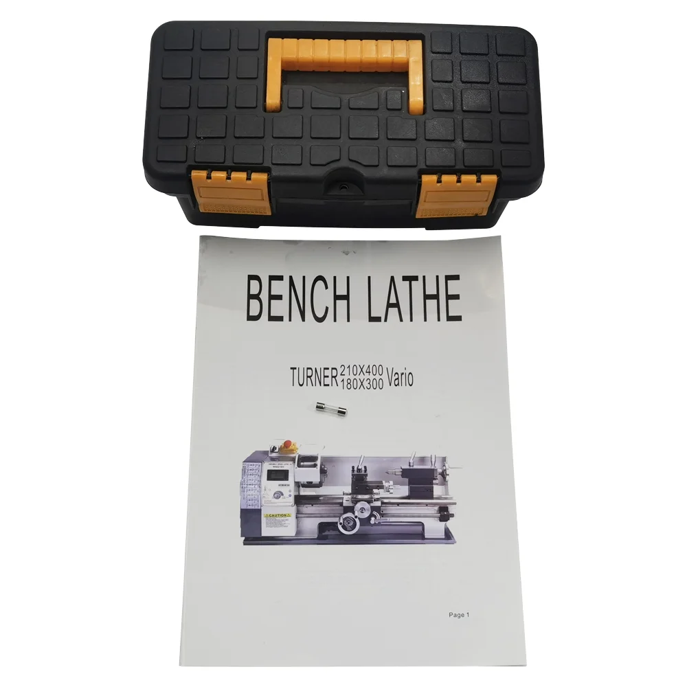 Techtongda WM210V Precision Instrument Metal Lathe Metal Bench Lathe Inch Thread Brushless Motor 8