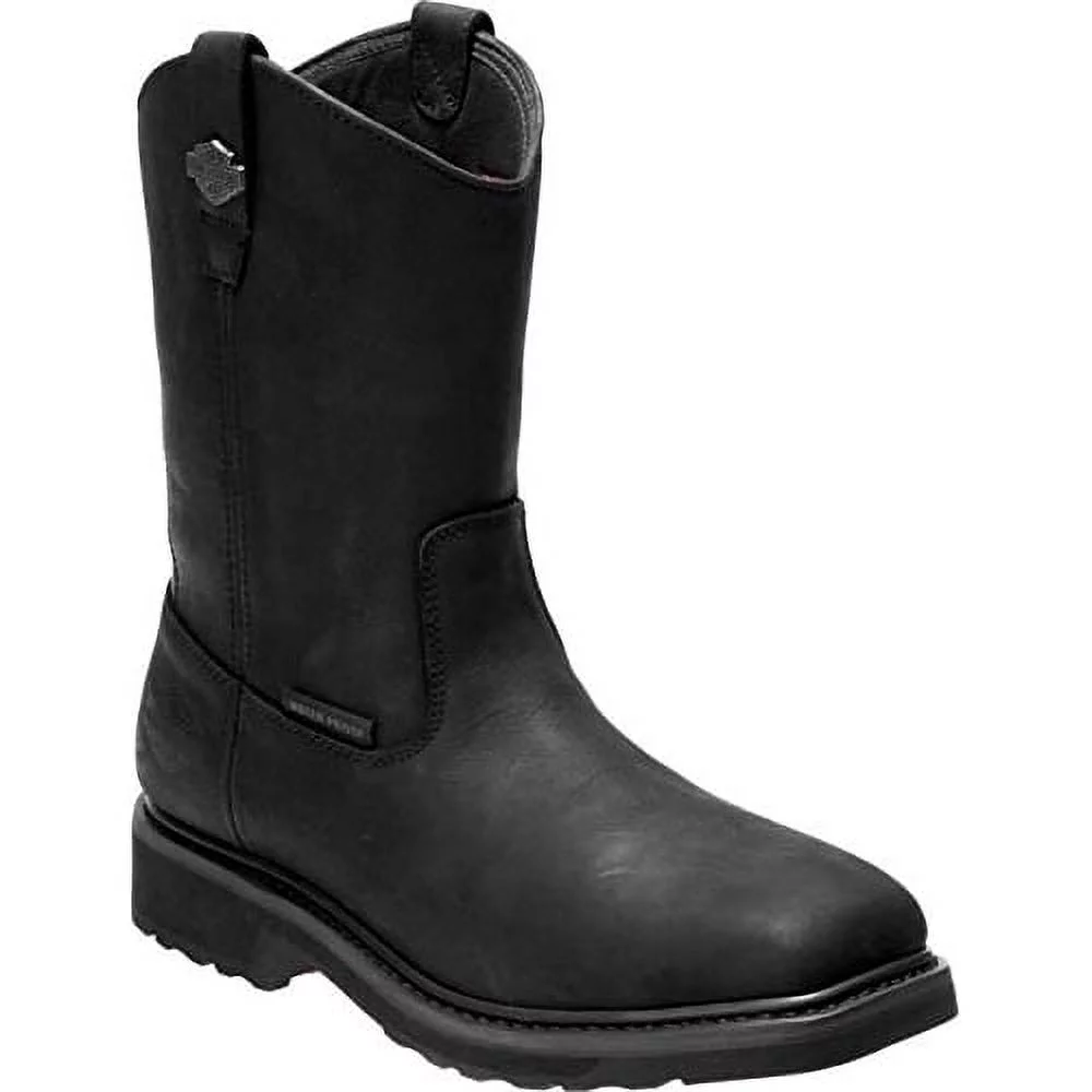 Harley-Davidson Men's Altman Waterproof Safety Toe Moto Boots D93563, D93564  BLACK